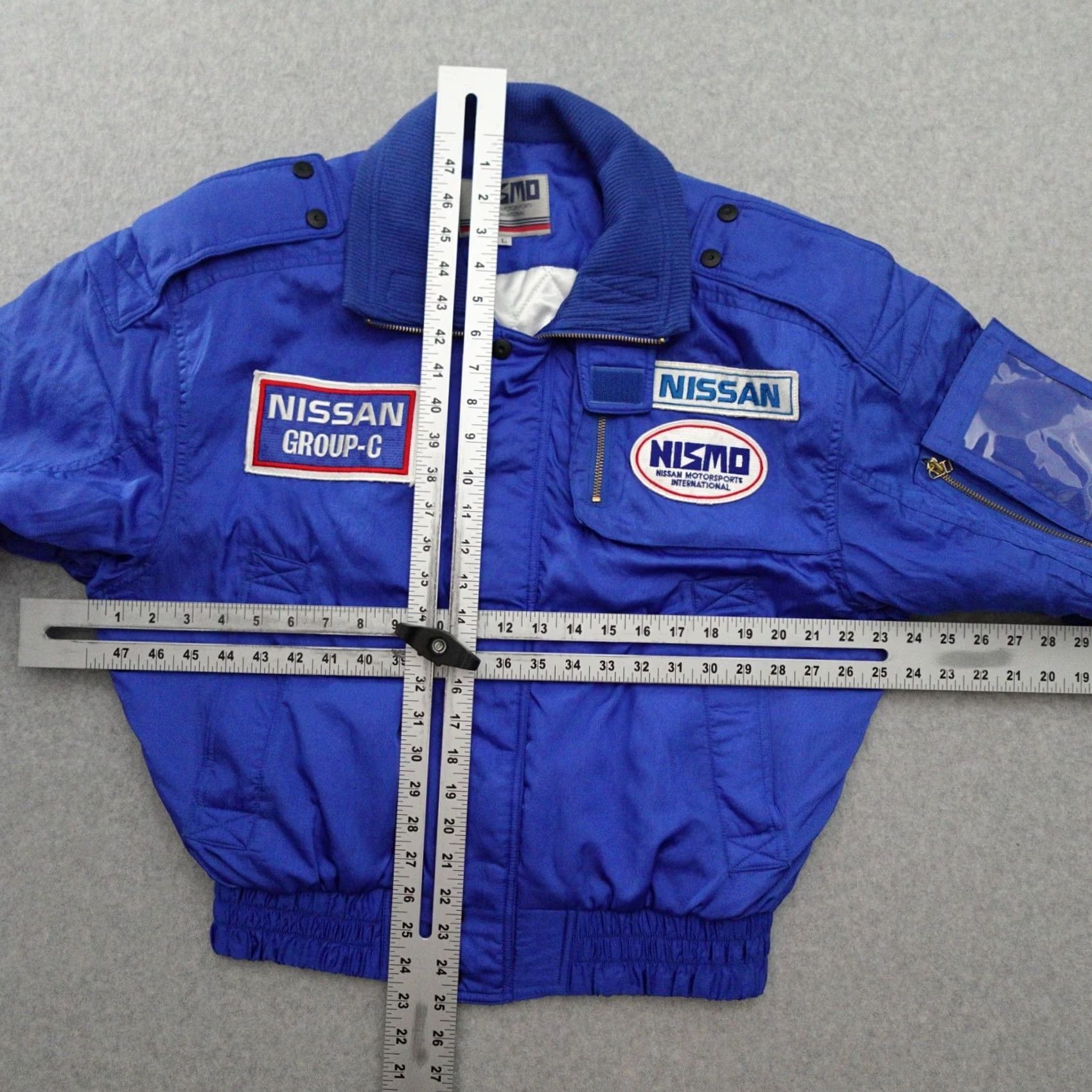 Vintage NISMO Nissan Nylon Jacket L Blue Bomber Jacket Men's Clothing Vintage 90s Motorsports Size US L / EU 52-54 / 3 - 2 Thumbnail