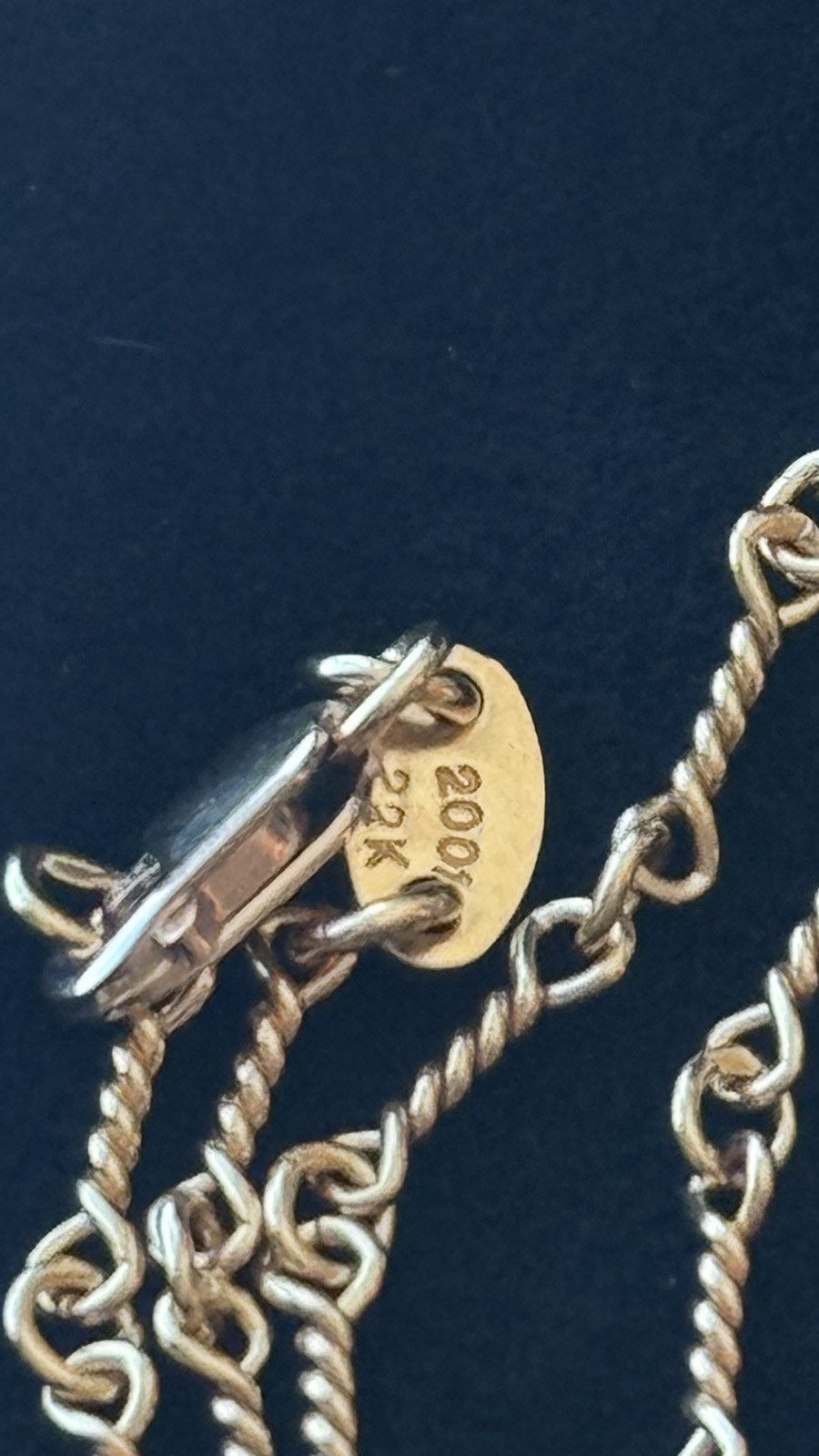 Chrome Hearts Chrome Hearts 22K Gold Twist Chain(18inch/45cm) Size ONE SIZE - 7 Thumbnail