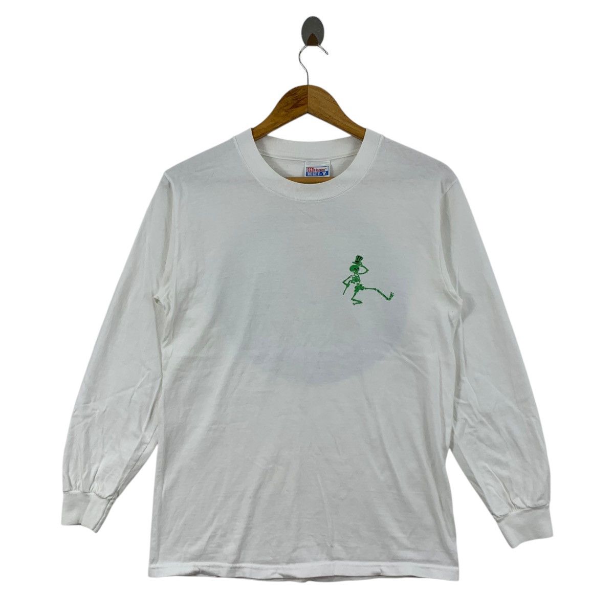 Grateful Dead Vintage 1997 GRATEFUL DEAD ANRAKUSHI Logo Print White Shirt Size US S / EU 44-46 / 1 - 3 Thumbnail