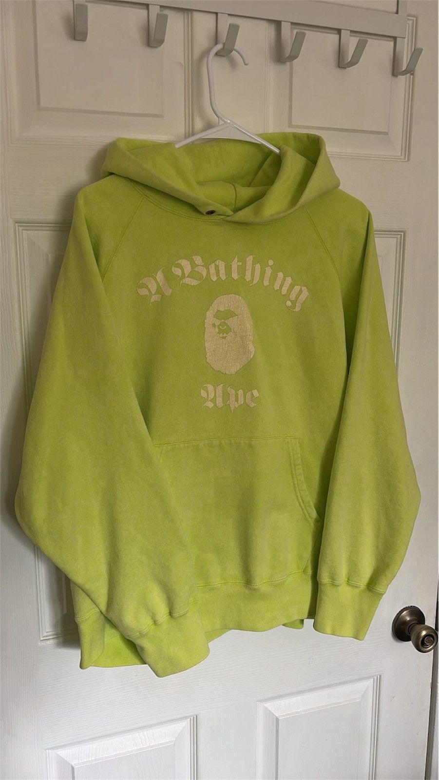 Bape Bape Green Pullover Hoodie Size US L / EU 52-54 / 3 - 1 Thumbnail