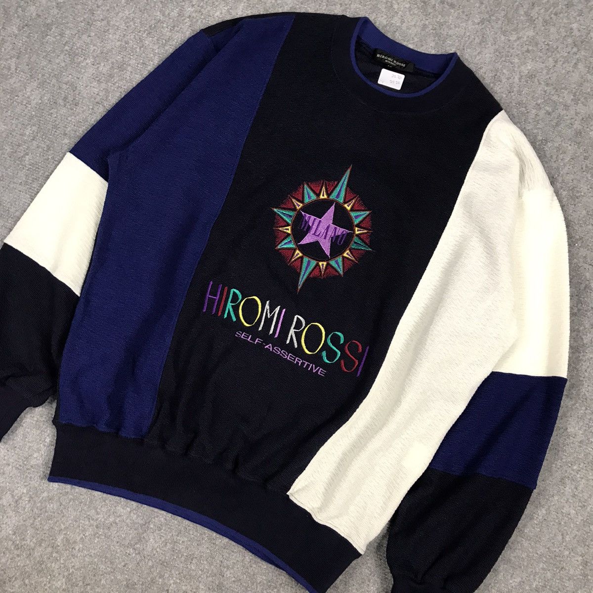 Japanese Brand HIROMI ROSSI JAPAN PATCHWORK MULTICOLOUR SWEATSHIRT Size US M / EU 48-50 / 2 - 5 Thumbnail