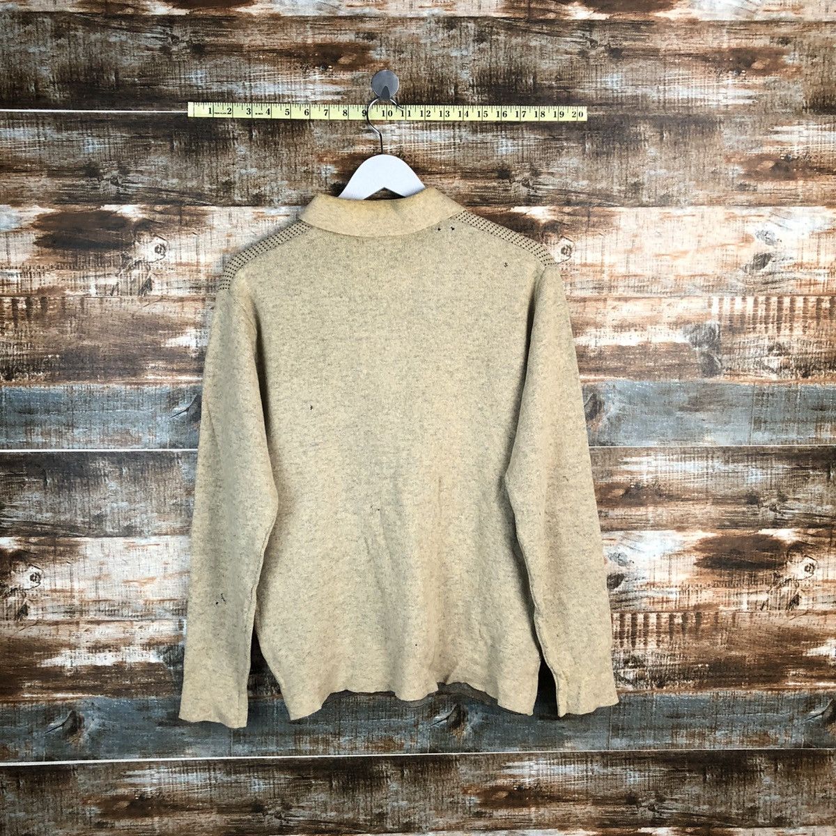 Homespun Knitwear × Japanese Brand × Vintage Kosugi japan vintage Brown shirt #A1677 Size US M / EU 48-50 / 2 - 13 Thumbnail
