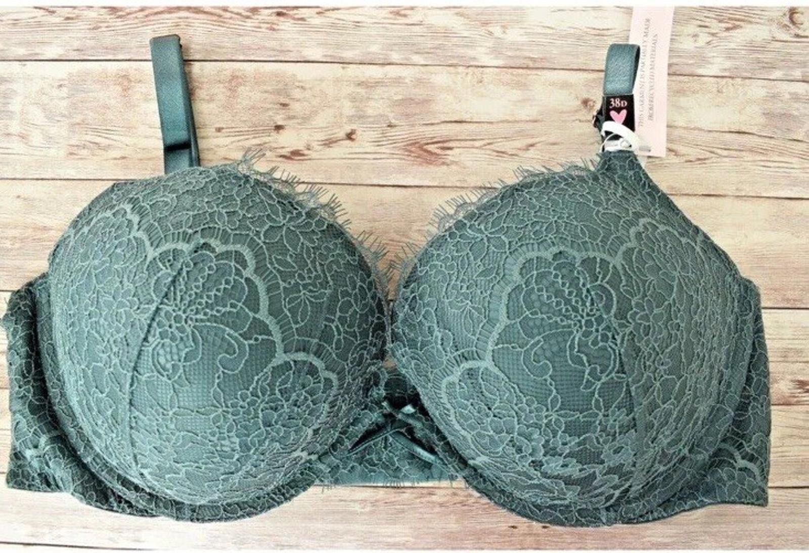 Other Victoria's Secret 38DD LACE PUSH-UP BRA *Midnight Jade* Size ONE SIZE - 1 Thumbnail