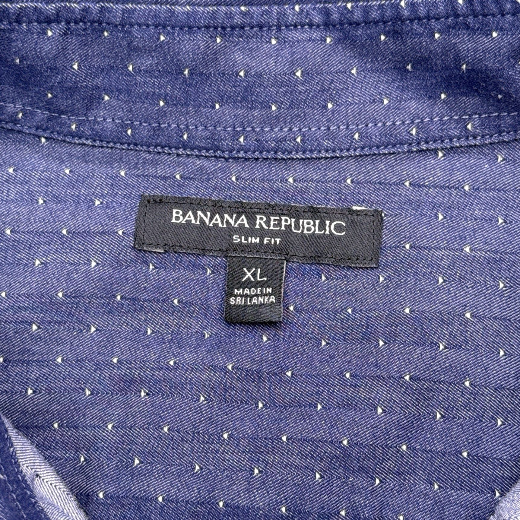 Banana Republic Banana Republic Slim Fit Shirt Mens XL Blue Chambray Button-Up Size US XL / EU 56 / 4 - 2 Thumbnail