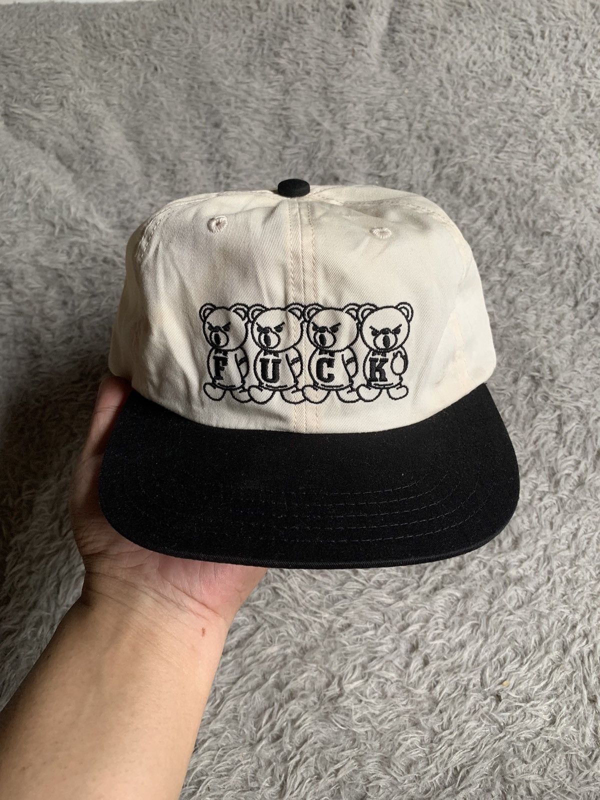 Hysteric Glamour Hysteric Glamour Fuck Bear Two Tone Cap Hat Size ONE SIZE - 1 Thumbnail
