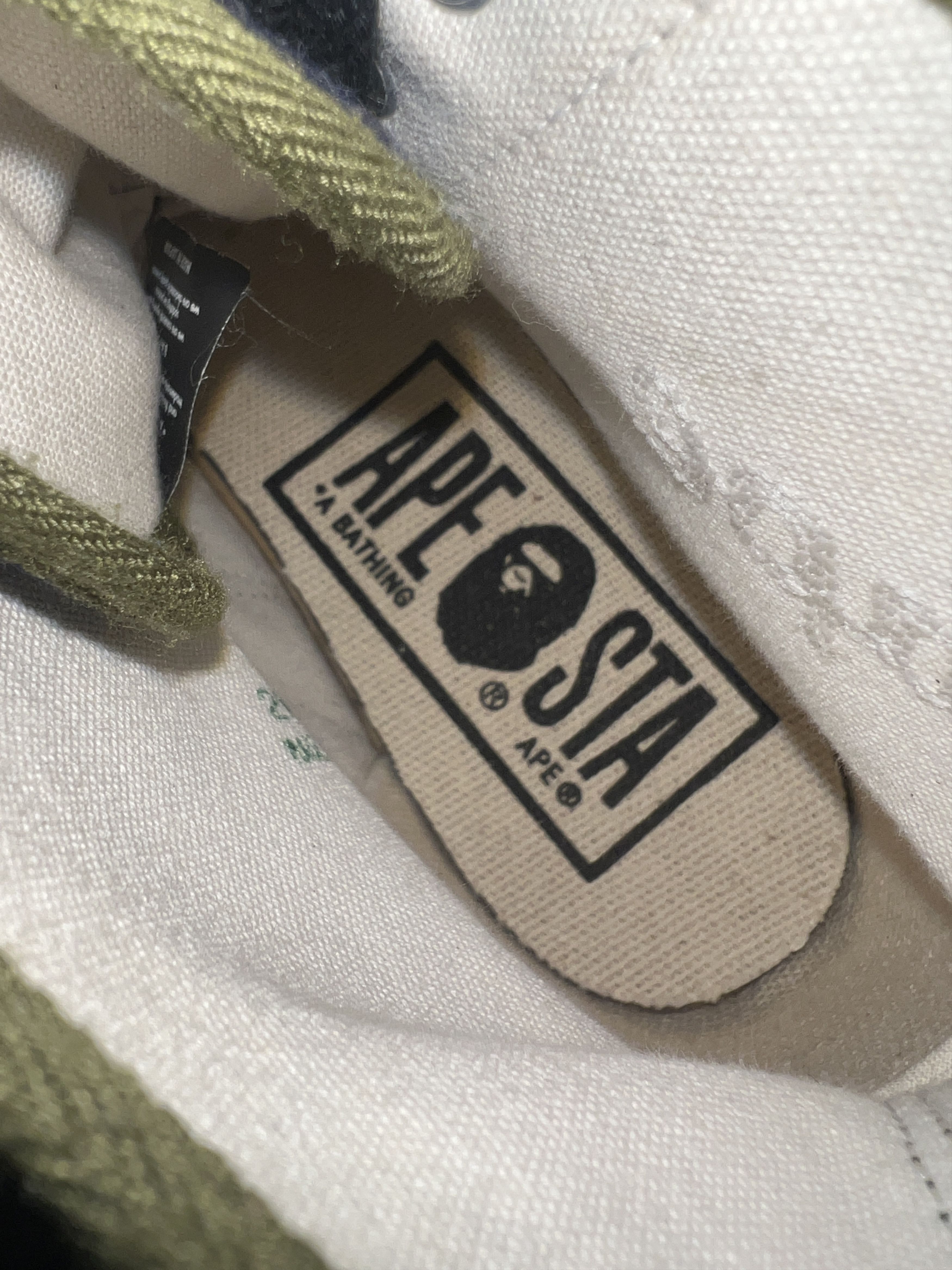 Bape BAPE STA High Top Canvas Sneakers Olive Navy US 8.5 Size US 8.5 / EU 41-42 - 9 Thumbnail