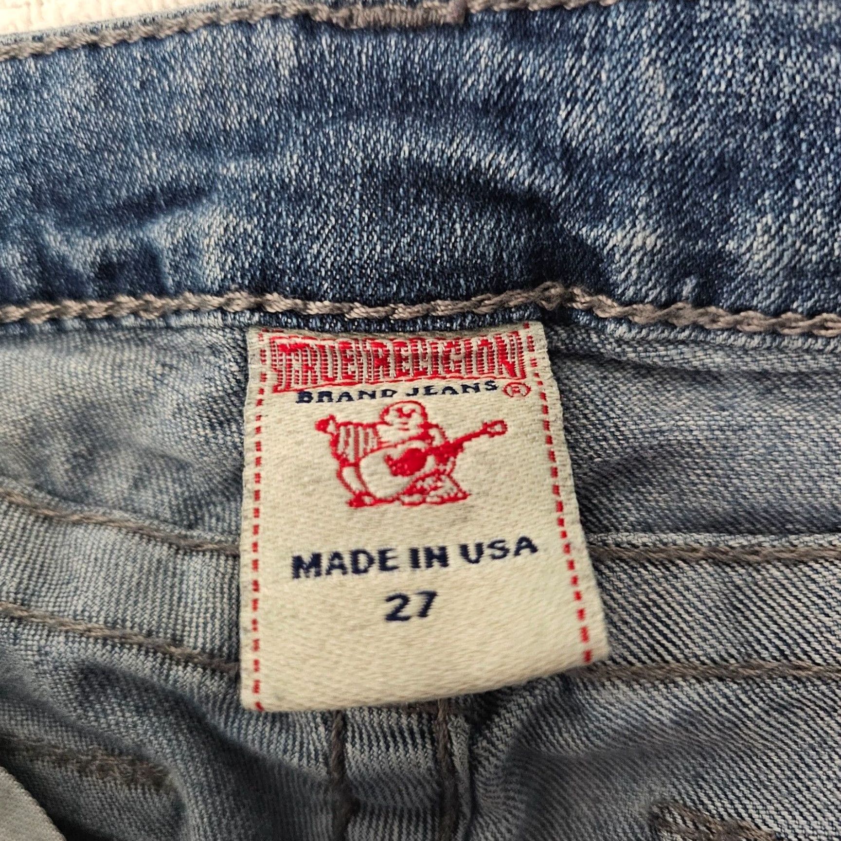 True Religion VINTAGE True Religion Jeans Woman Skinny Low Rise 27 Blue 5-Pocket Denim 33in Inseam Womens Jeans Size 27" / US 4 / IT 40 - 3 Thumbnail