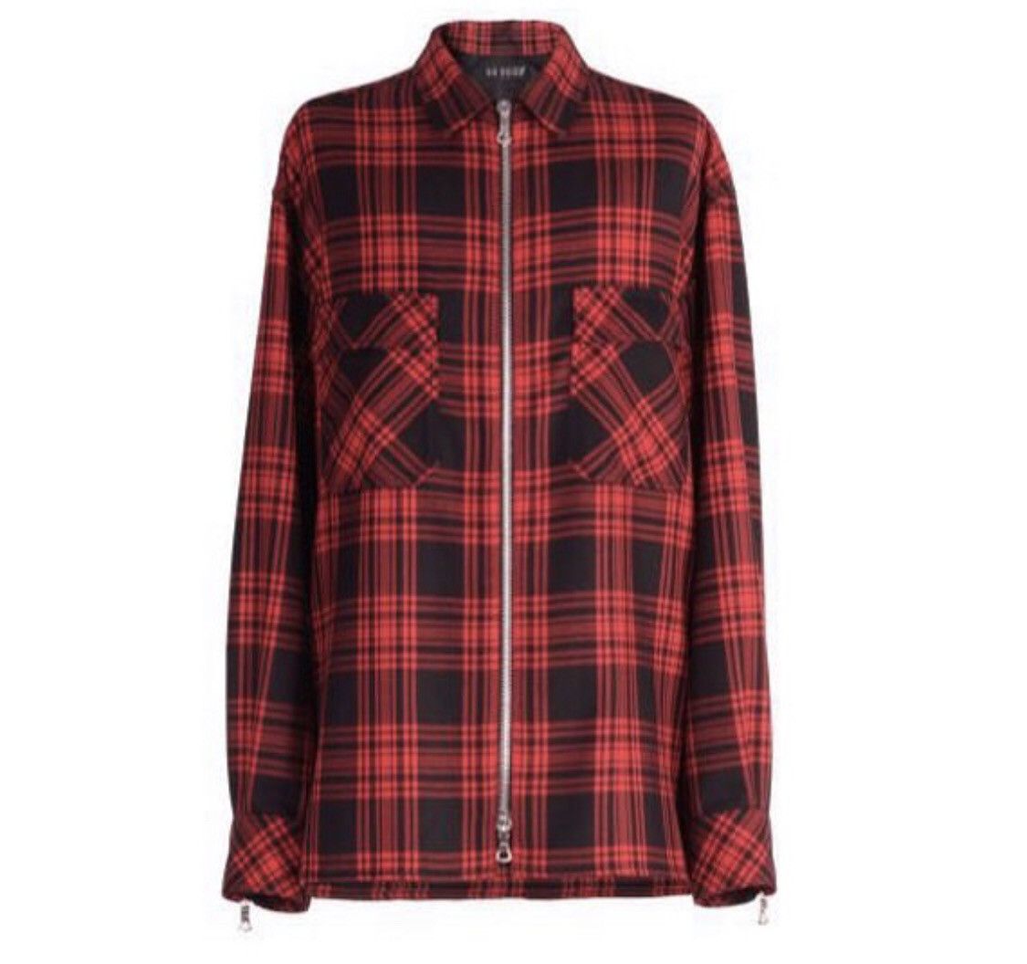 Designer Tartan Wool Zip by La Haine Milan Size US M / EU 48-50 / 2 - 3 Thumbnail