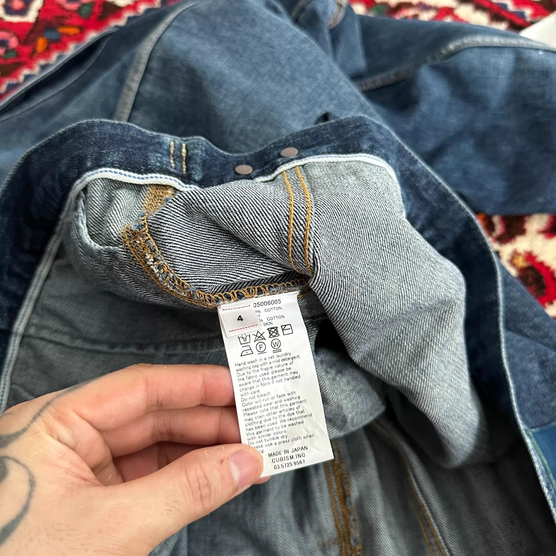 Visvim visvim 24SS 101xx D1010 Splatter Denim Jacket Size 3 Size US L / EU 52-54 / 3 - 8 Thumbnail
