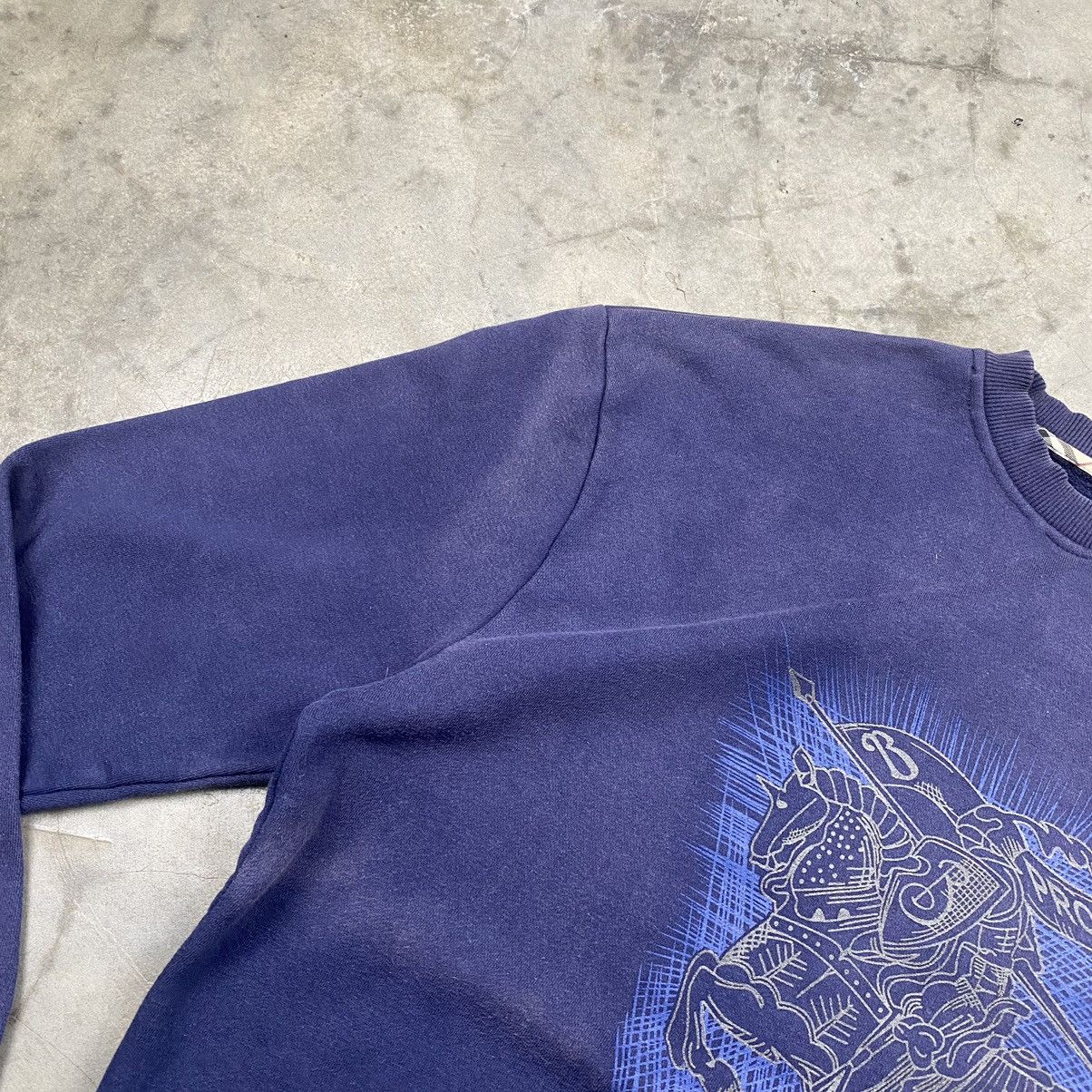 Designer × Vintage Vintage Burberry Prorsom Big Logo Boxy Crewneck Size US XL / EU 56 / 4 - 3 Thumbnail
