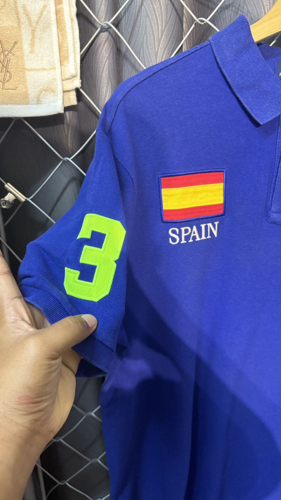 Polo Ralph Lauren VINTAGE POLO RALPH LAUREN SPAIN BIG PONY CUSTOM FIT Size US XL / EU 56 / 4 - 7 Thumbnail