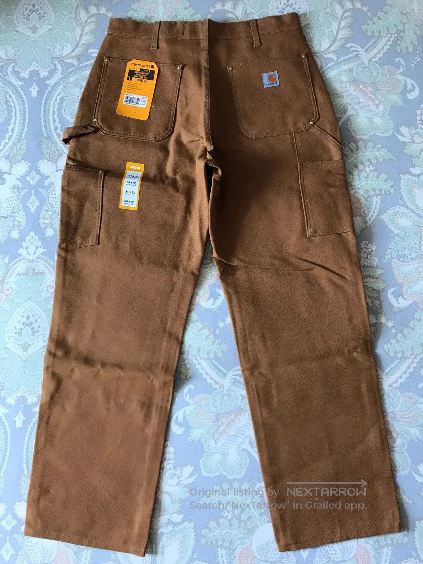Carhartt Carhartt B01 BRN Canvas Work Pants W34L30. Size US 34 / EU 50 - 3 Thumbnail