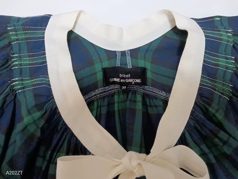 Comme des Garcons Comme des Garcons Green retro plaid blouse Size M / US 6-8 / IT 42-44 - 3 Thumbnail