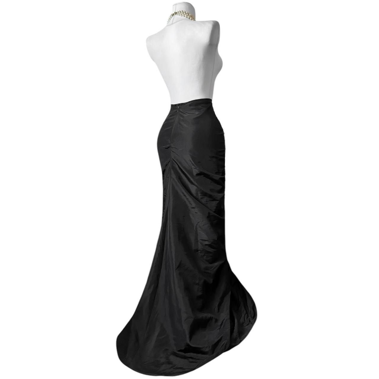 Vintage Avant Garde maxi draped nylon skirt Size 25" / US 0 / IT 36 - 2 Thumbnail