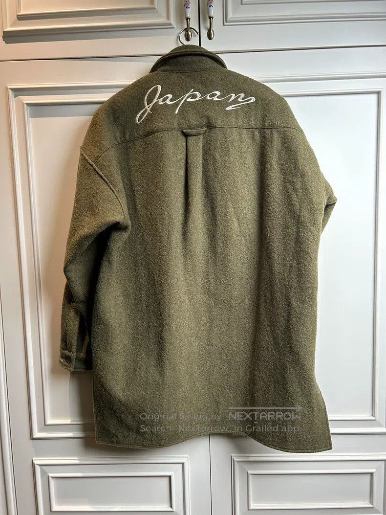 READYMADE Ready Made Original Flame Embroidery Woolen Oversize Shirt Size US M / EU 48-50 / 2 - 5 Thumbnail