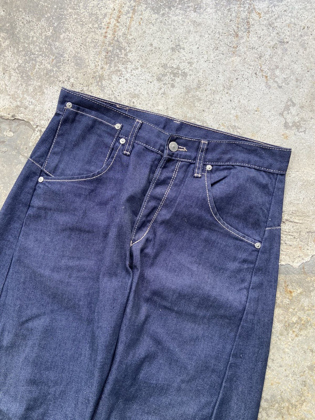 Engineered Garments × Levi's Vintage Levis Engineered 3D Cut Twisted Leg Baggy Denim Pant Size US 32 / EU 48 - 3 Thumbnail