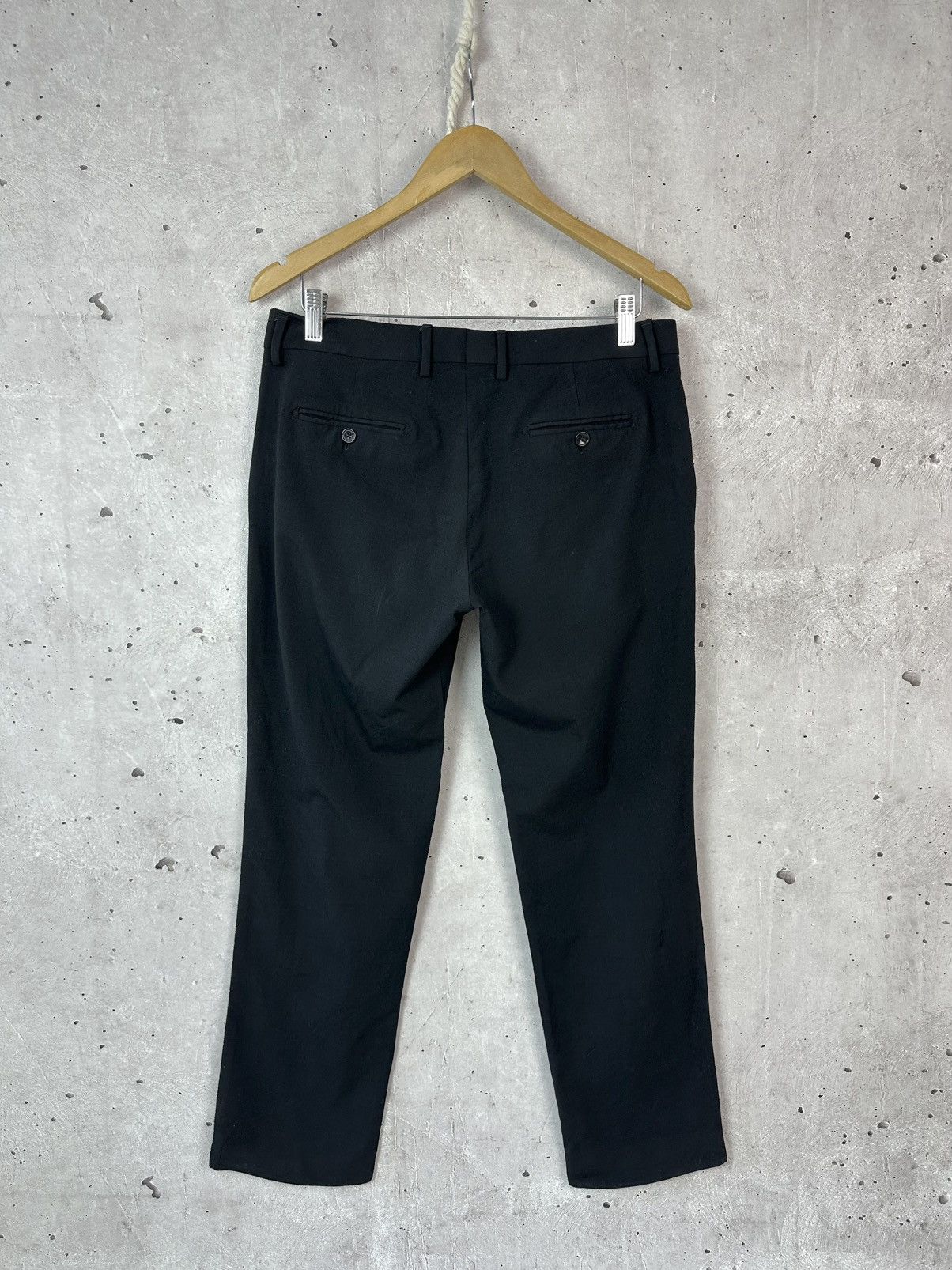 Tagliatore Tagliatore Black Wool Straight Men’s Dress Pants Size US 33 - 6 Thumbnail