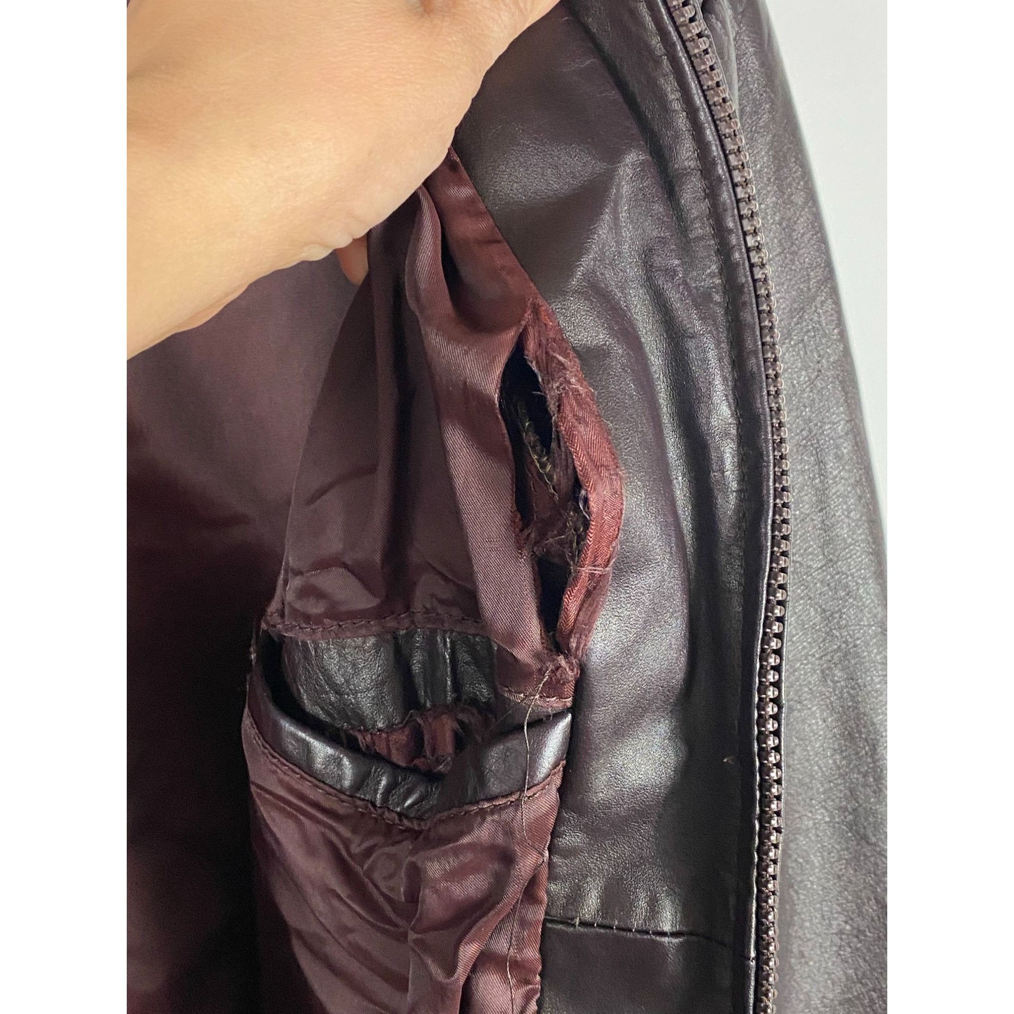 Members Only VTG 80s Members Only Europe Craft Full Zip Leather Bomber Ja Size US XS / EU 42 / 0 - 6 Thumbnail