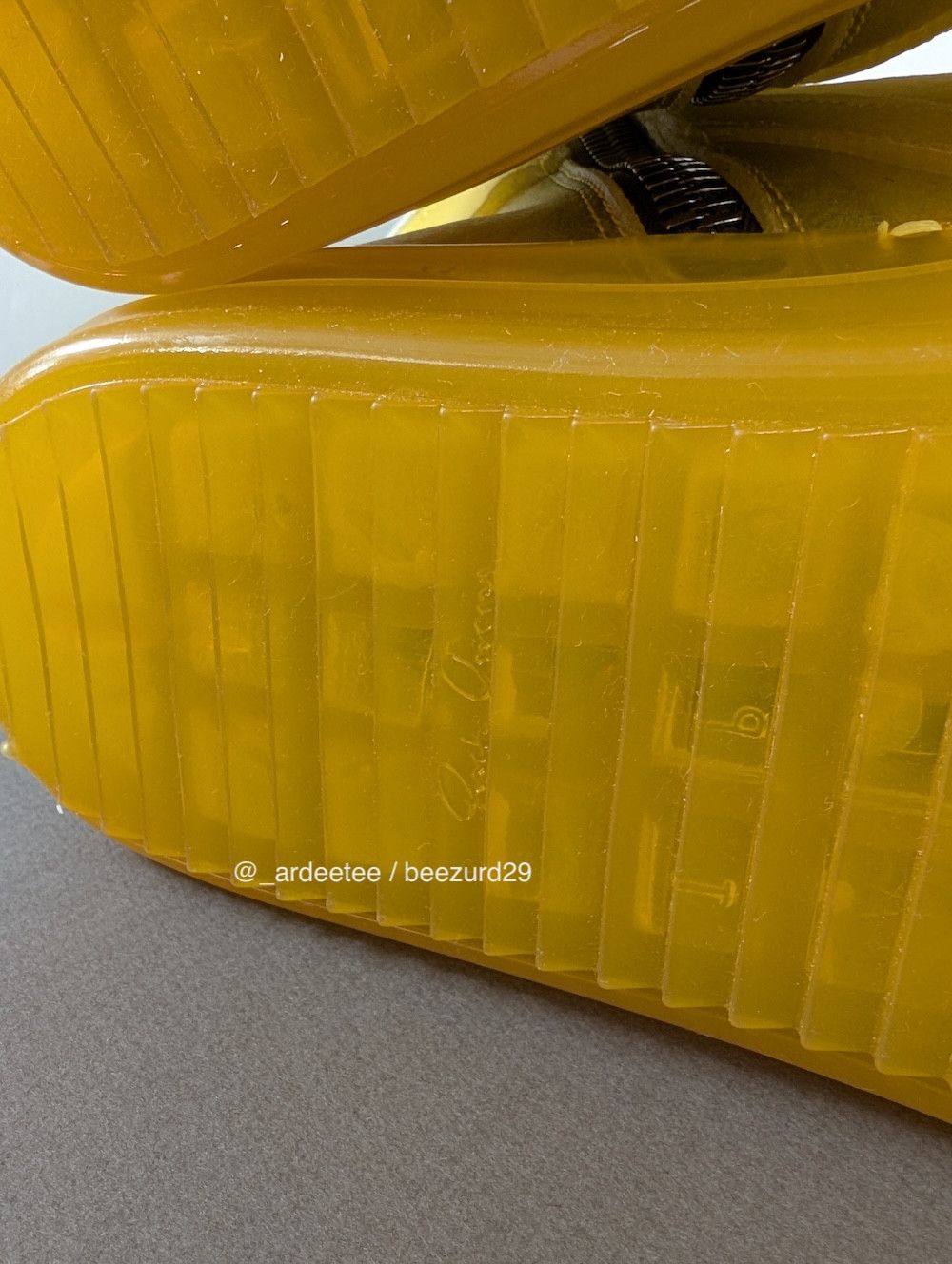 Rick Owens *NEW* APPARITION SEMI-TRANSPARENT LEATHER GEOBASKET SNEAKERS Size US 9 / EU 42 - 14 Thumbnail