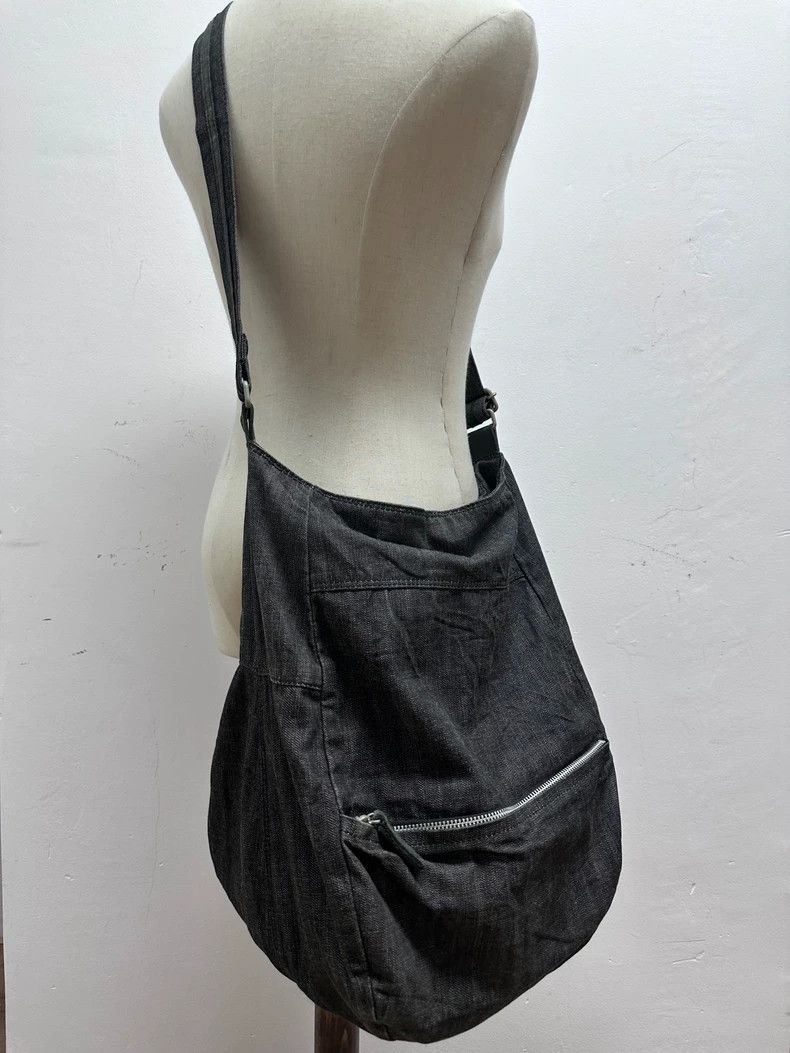 Yohji Yamamoto Yohji Yamamoto Denim patchwork cross body bag 2501-Nextarro Size ONE SIZE - 4 Thumbnail