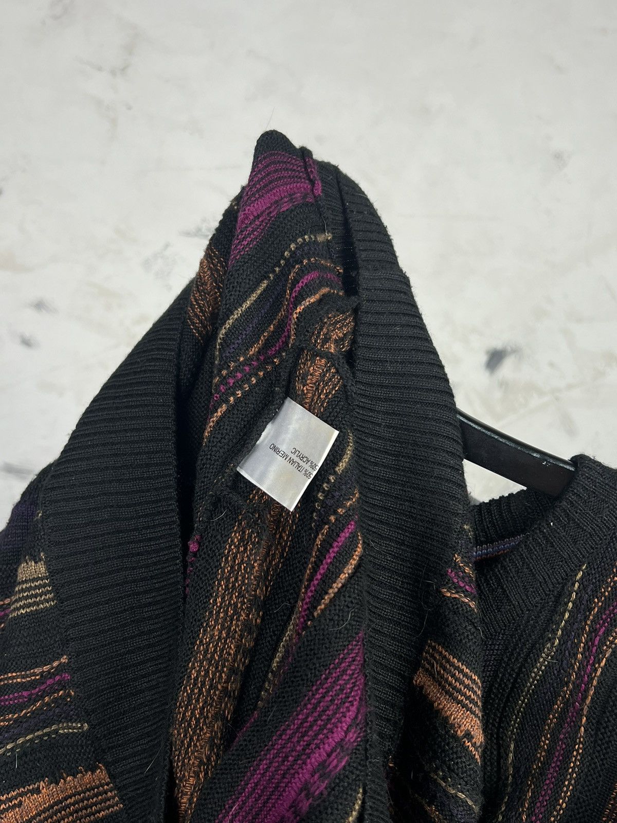 Vintage Vintage 90s Rialto Textured Knit Sweater Coogi Style XXL-3XL Size US XXL / EU 58 / 5 - 5 Thumbnail