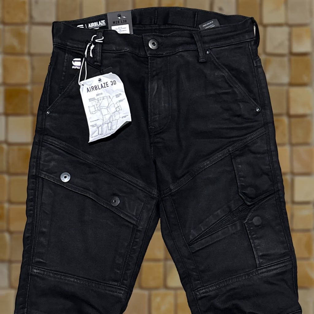 G-Star Mens G Star Raw Motac 3D Slim Moto Pants Black Wax | Grailed
