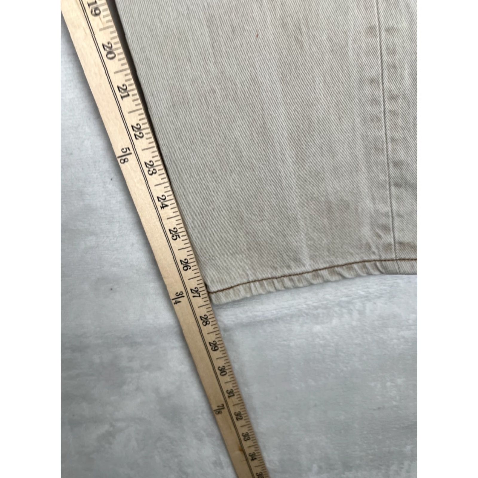 Levi's VINTAGE Levi’s 501 Jeans Denim Brown Beige 30x27 Mens Regular 5-Pocket Distressed Stained Medium Wash USA Mexico 90s Grunge Pattern Vintage Size US 30 / EU 46 - 7 Thumbnail