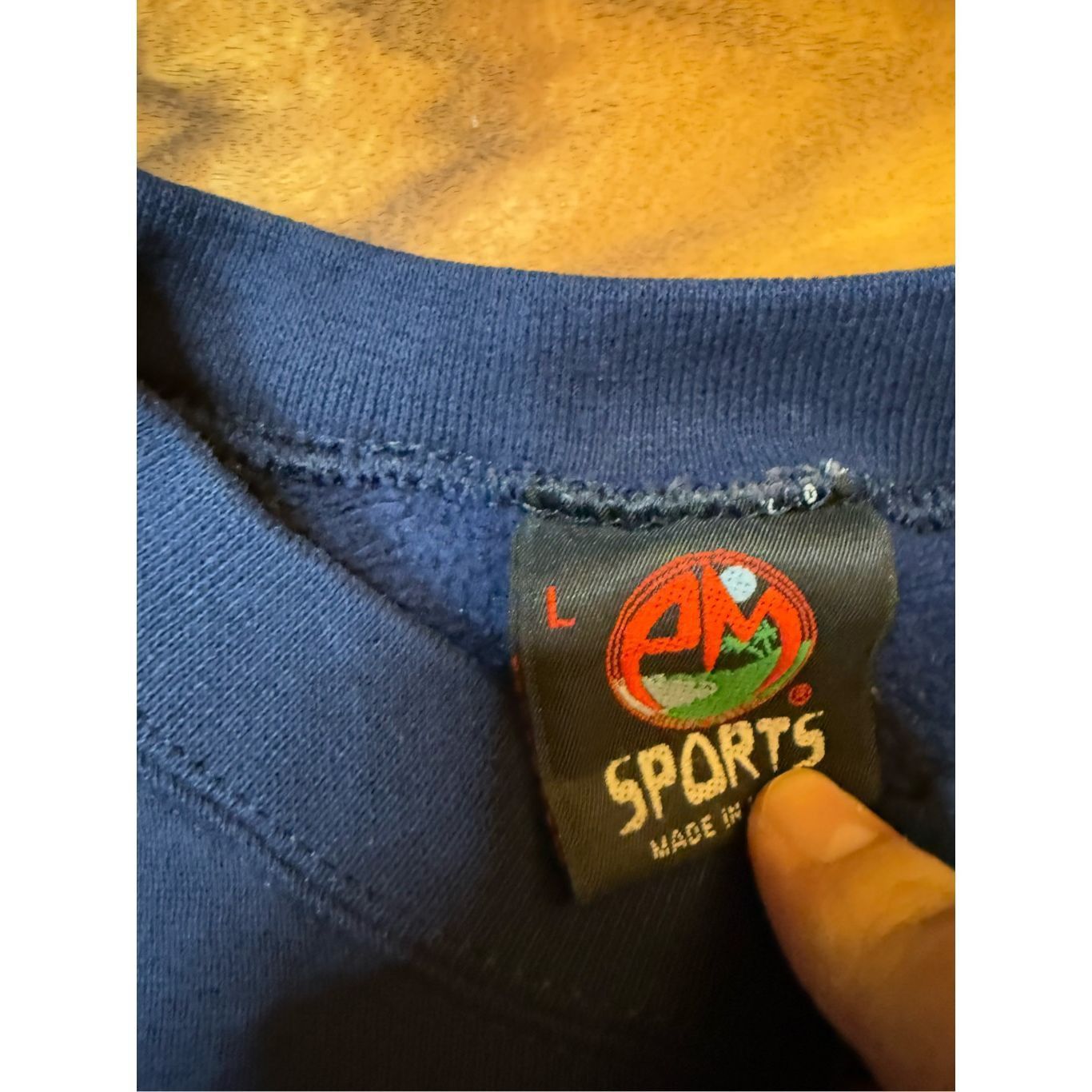 Vintage Size L - Vintage 1990s Michigan Wolverines Fire Crest Crewneck Sweatshirt Size US L / EU 52-54 / 3 - 6 Thumbnail