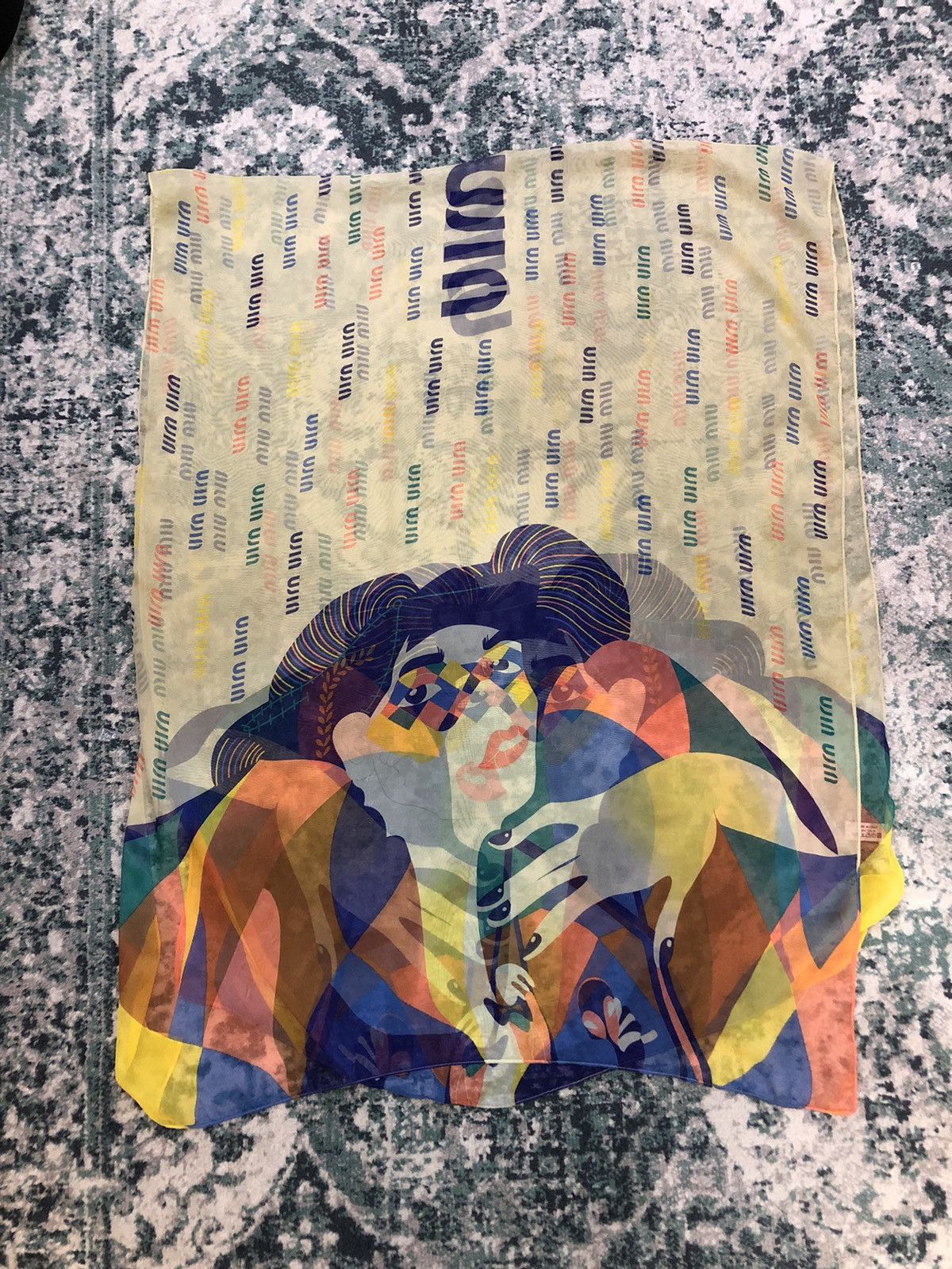 Miu Miu AW99 Miu Miu Harlequin Limited Edition Silk Scarves Shawl Size ONE SIZE - 12 Thumbnail