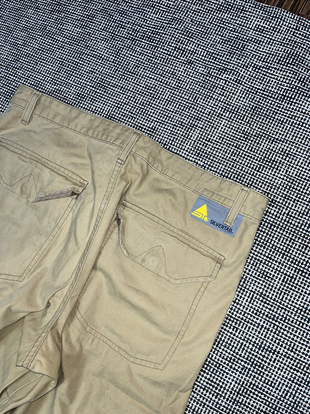 Levi's × Vintage rare y2k Levi’s silvertab baggy Jnco style cargo trousers Size US 36 / EU 52 - 5 Thumbnail