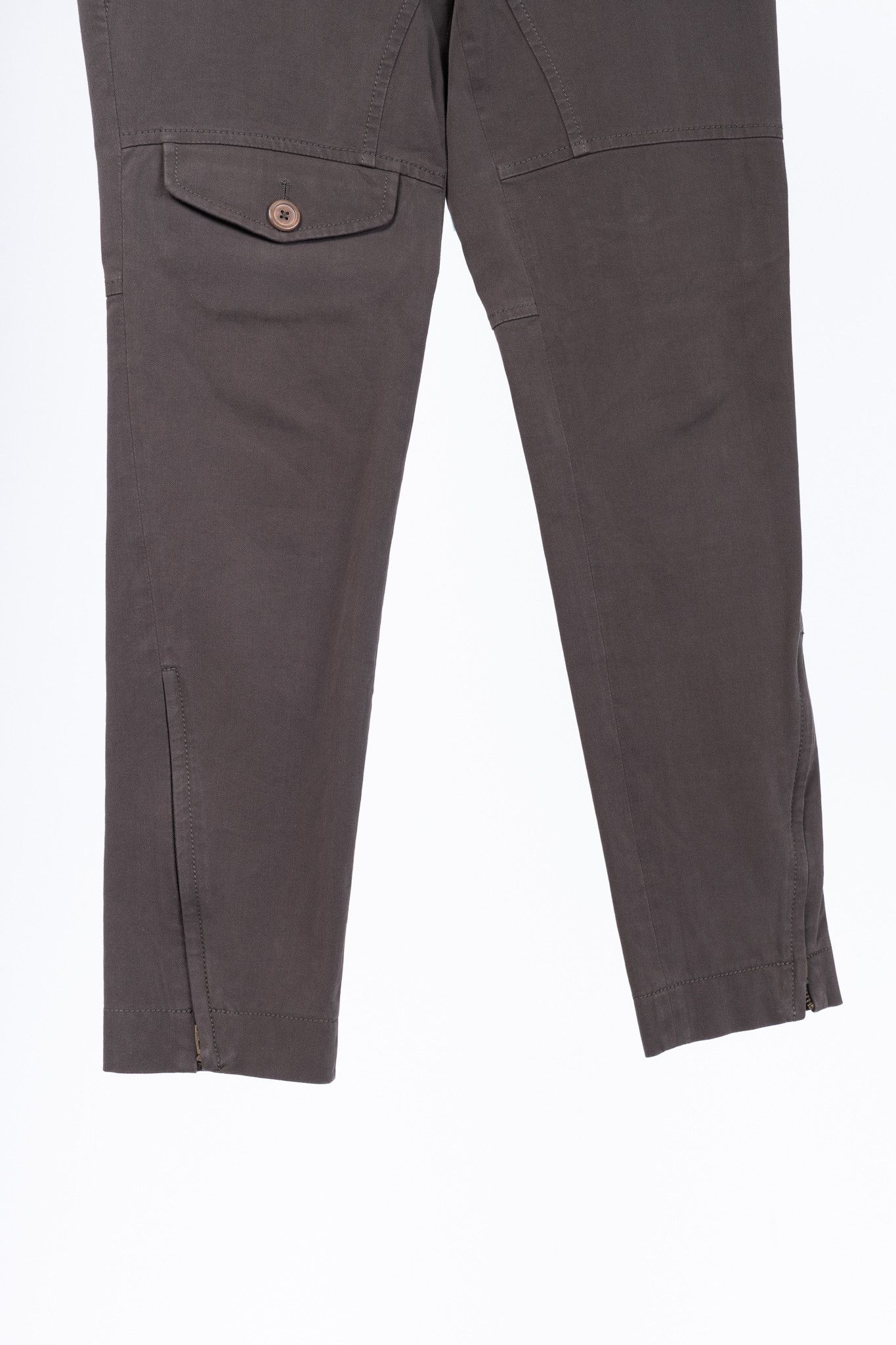 Brunello Cucinelli Brunello Cucinelli Brown Cotton-Twill Equestrian Trousers Size 27" / US 4 / IT 40 - 6 Thumbnail