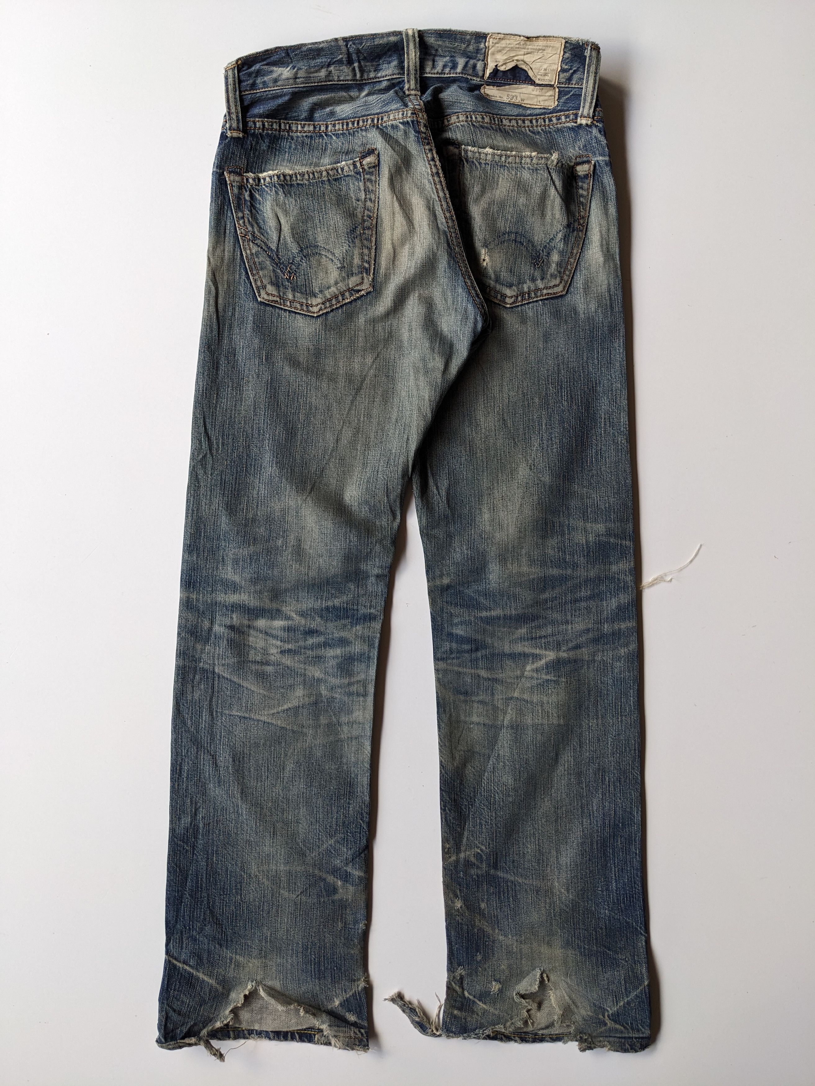 Edwin EDWIN 503 ripped jeans distressed Size US 30 / EU 46 - 2 Thumbnail