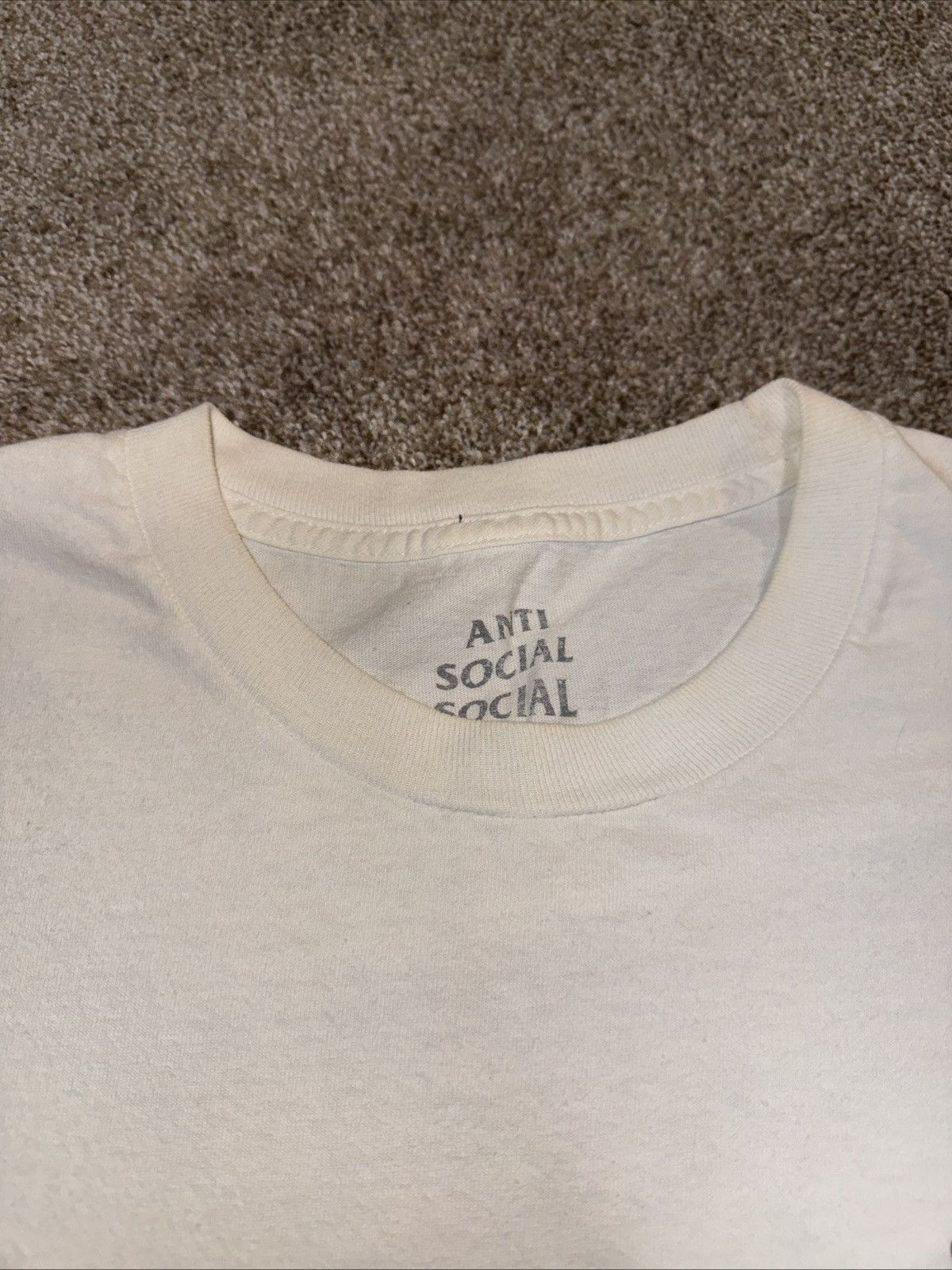Anti Social Social Club Anti Social Social Club White Black Pink Tee Size Large Size US L / EU 52-54 / 3 - 9 Thumbnail