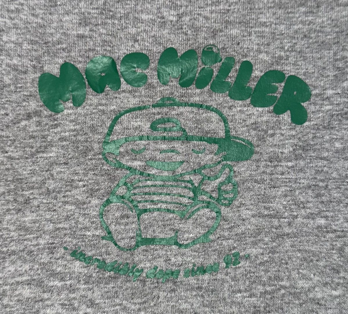 Gildan × Vintage Vintage Mac Miller Incredibly Dope Since 92 Gray Graphic Size US M / EU 48-50 / 2 - 2 Thumbnail