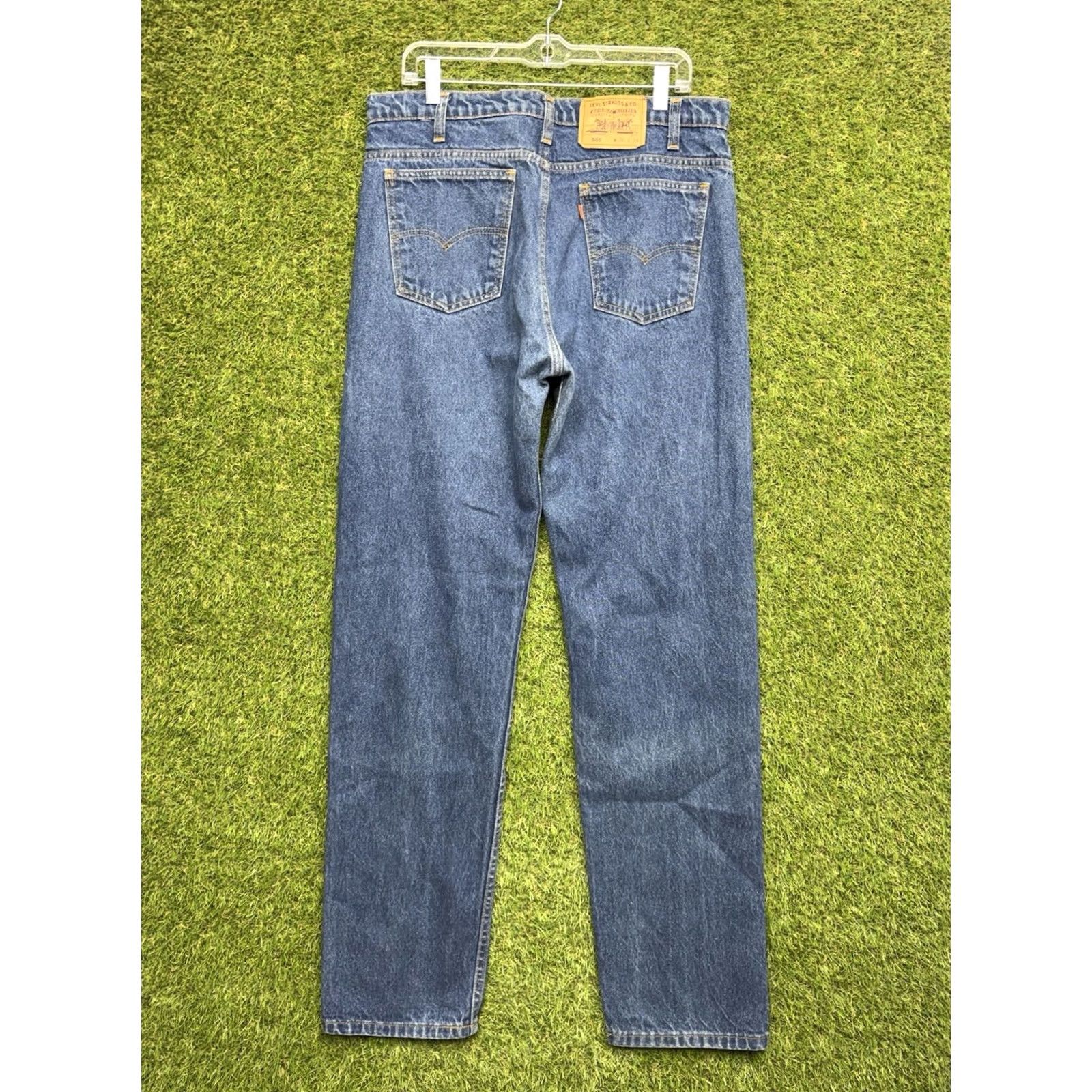 Levi's VINTAGE Levi's 505 Jeans Mens 36x34 Blue Straight Orange Tab 1997 Grunge Workwear Jeans Size US 36 / EU 52 - 2 Thumbnail