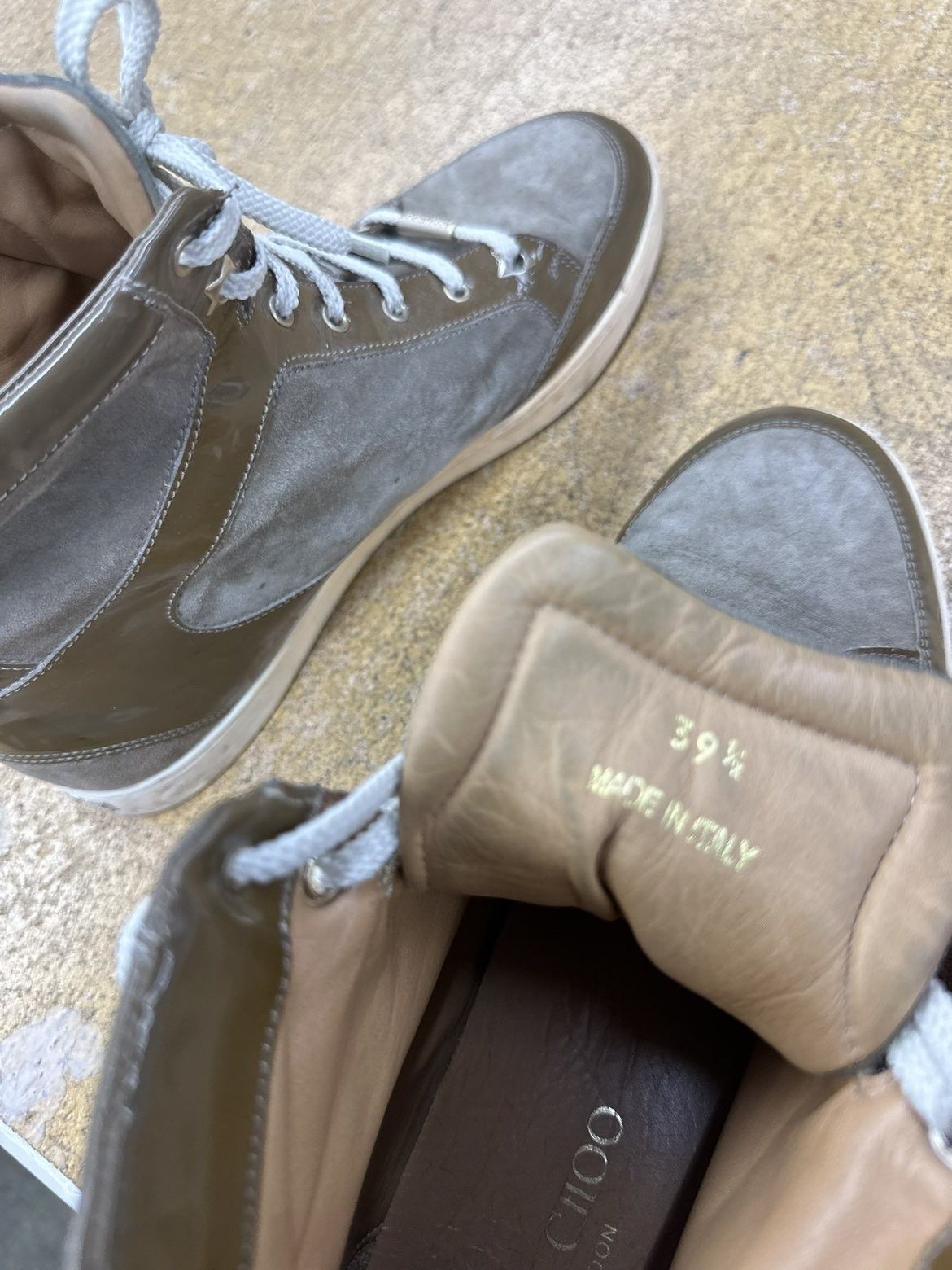 Jimmy Choo Jimmy Choo Suede Hi-Top Sneakers Size US 7 / EU 40 - 7 Thumbnail