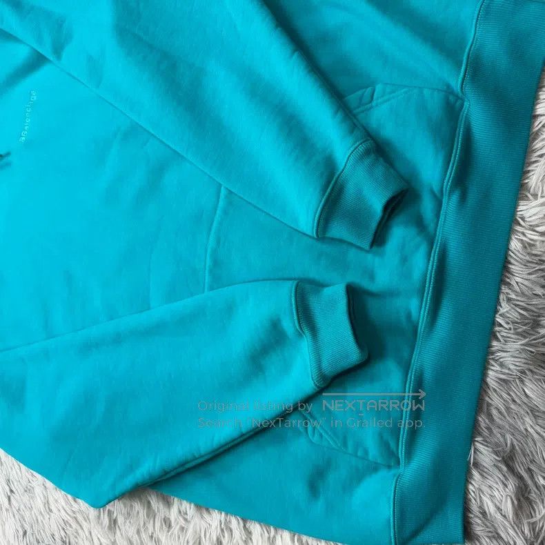 Balenciaga Balenciaga Embroidered Hoodie, Lake Blue Size US XS / EU 42 / 0 - 3 Thumbnail
