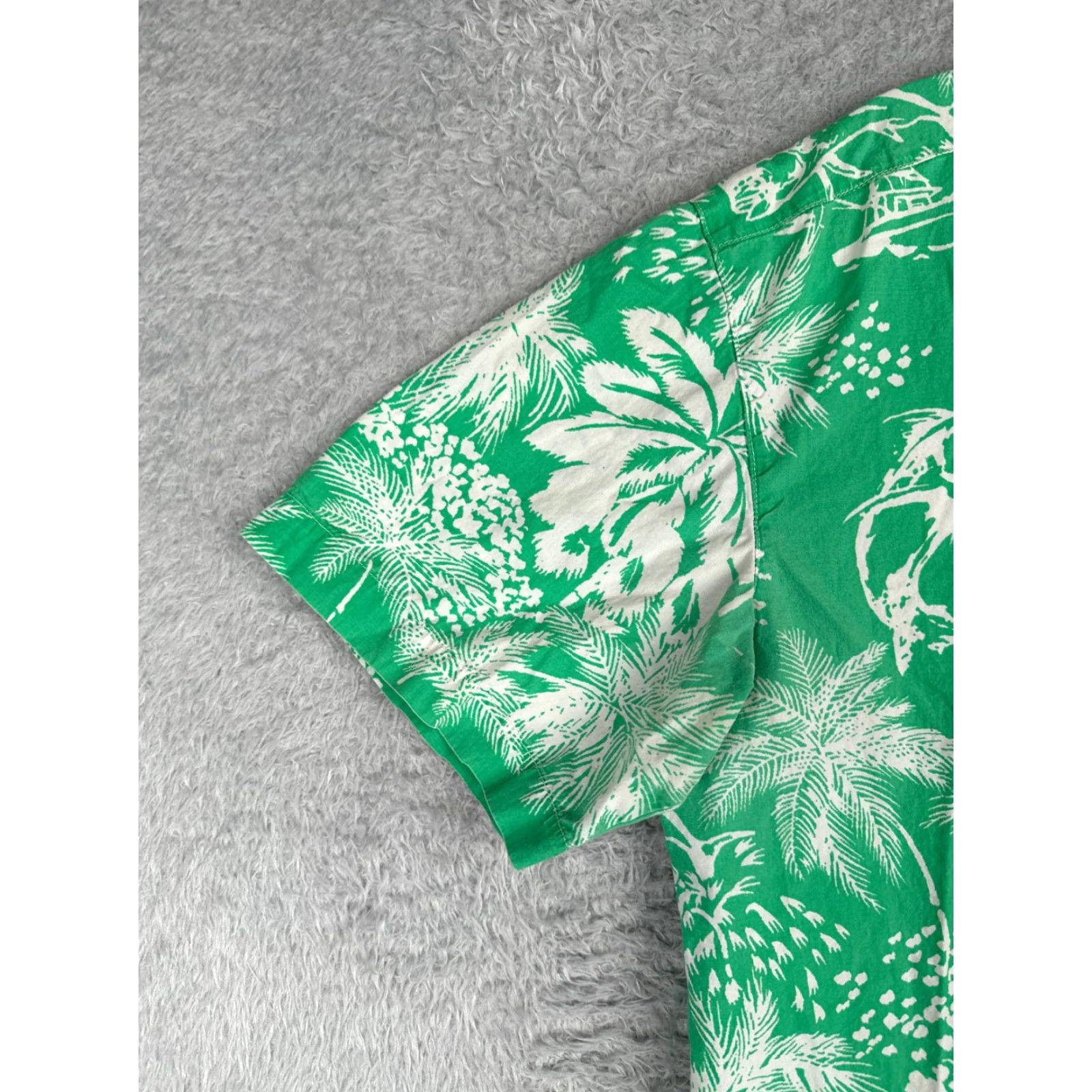 Vintage Columbia Shirt Men Large Green Floral Marlin Button Up PFG Fishing Boating Vent Size US L / EU 52-54 / 3 - 3 Thumbnail