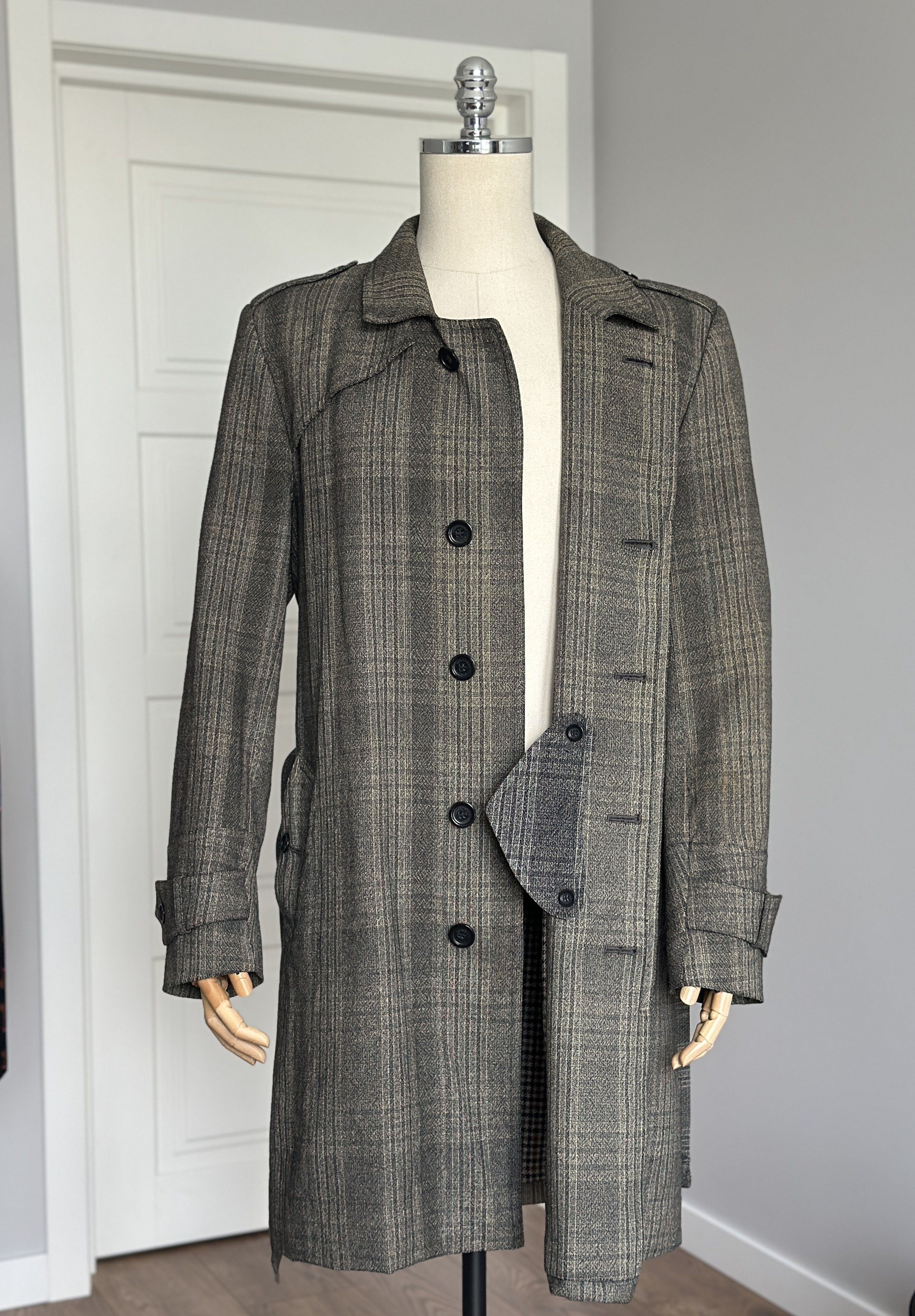 Burberry BURBERRY London Wool Trench Coat With Vintage Effect England Size US M / EU 48-50 / 2 - 9 Thumbnail