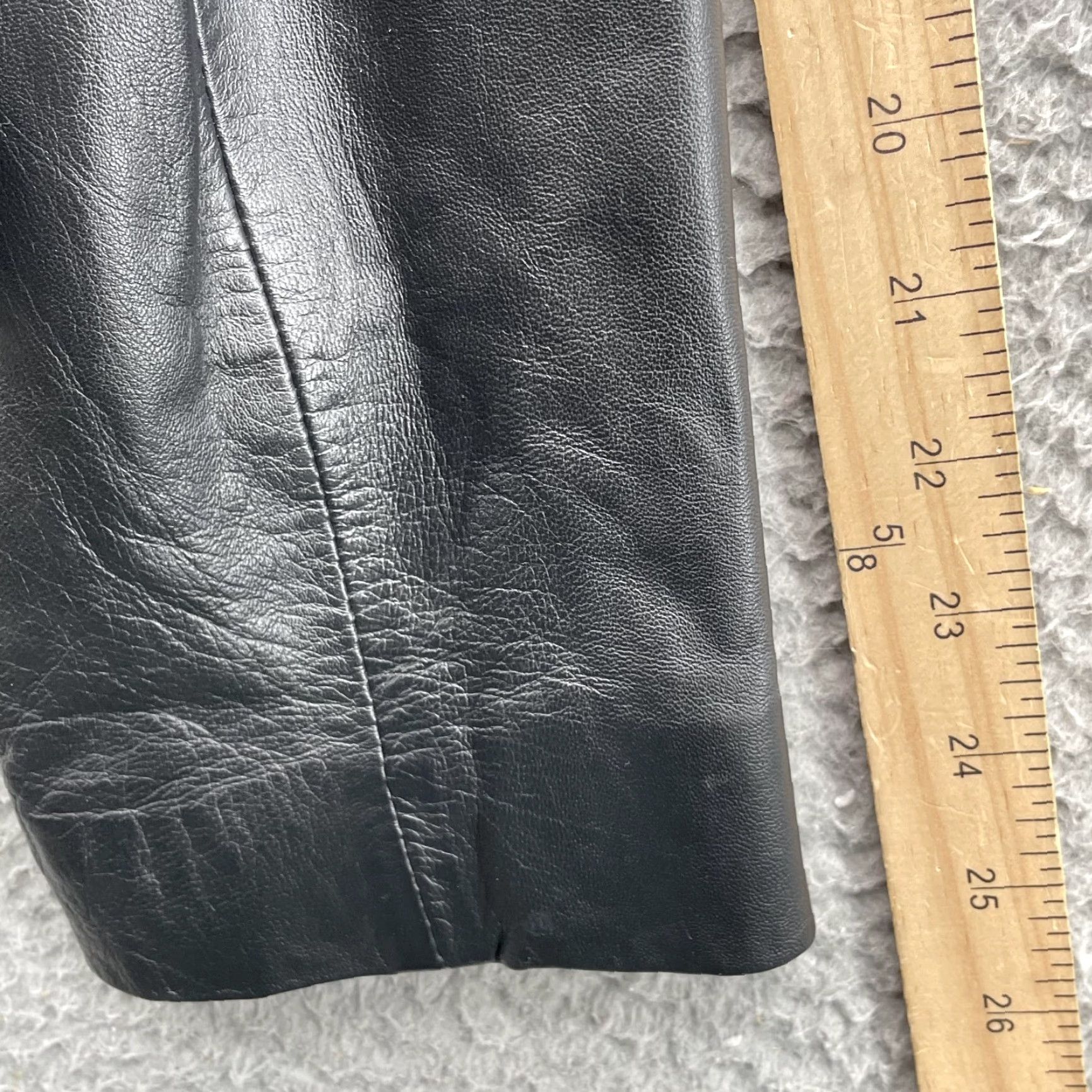 Vintage VINTAGE Style & Co. 100% Leather Moto Jacket Women's Large Black Y2k 70s Chic Office 90s Size L / US 10 / IT 46 - 7 Thumbnail