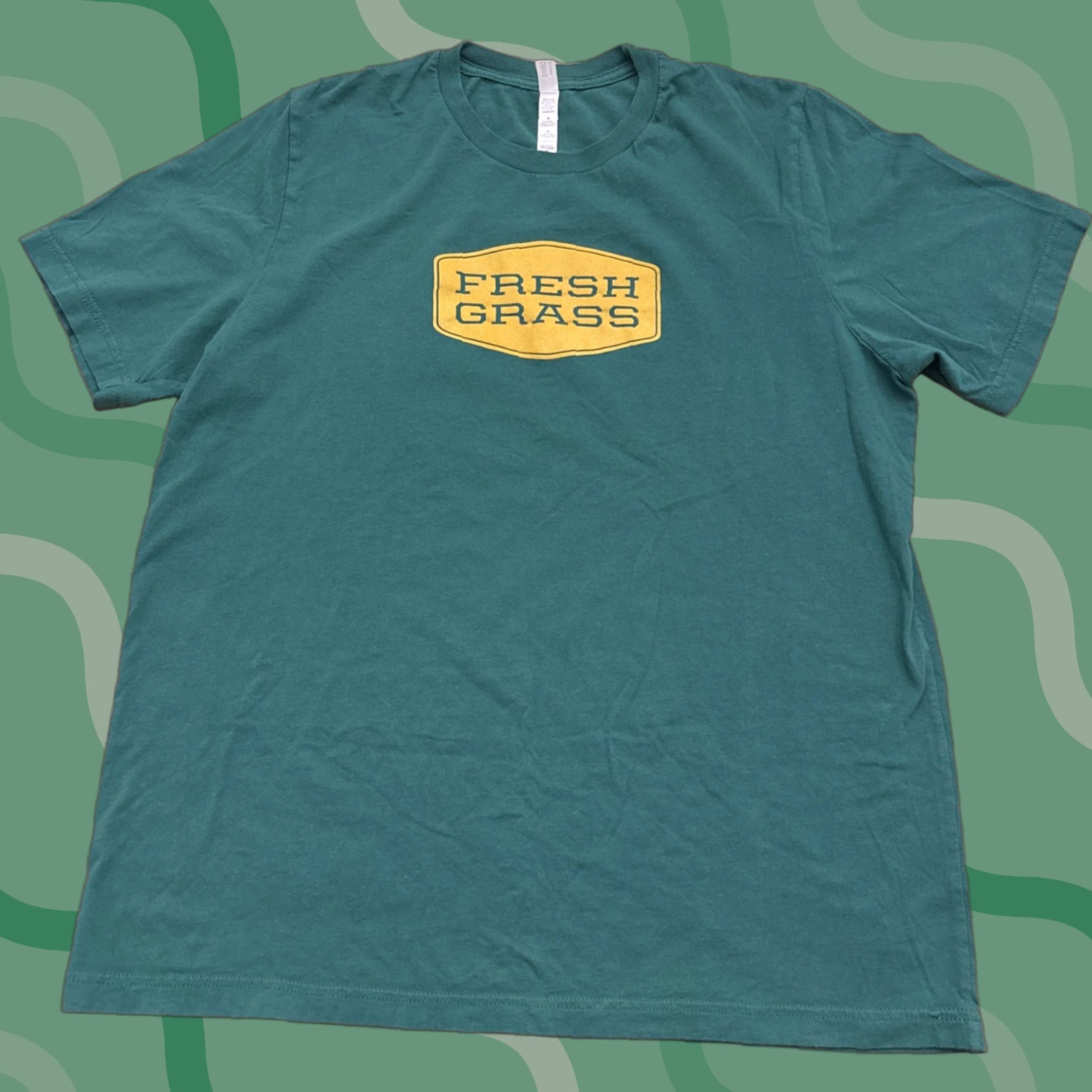 Vintage Fresh Grass Bluegrass Festival T-Shirt Green Size XL Mens - Bella + Canvas Music Event Size US XL / EU 56 / 4 - 1 Thumbnail