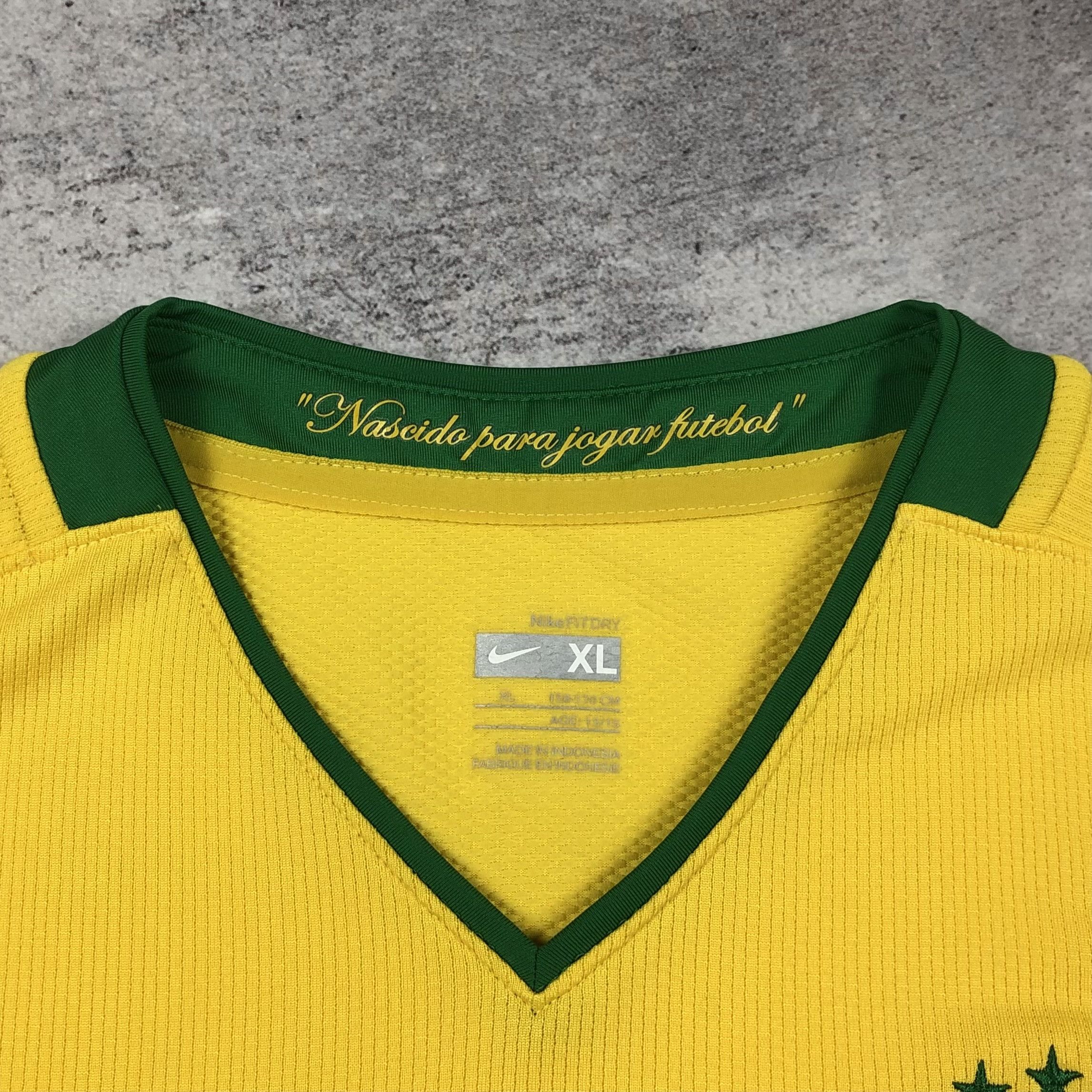 Nike Brazil 2008-2010 Nike Home Soccer Jersey youth XL Size US S / EU 44-46 / 1 - 12 Thumbnail