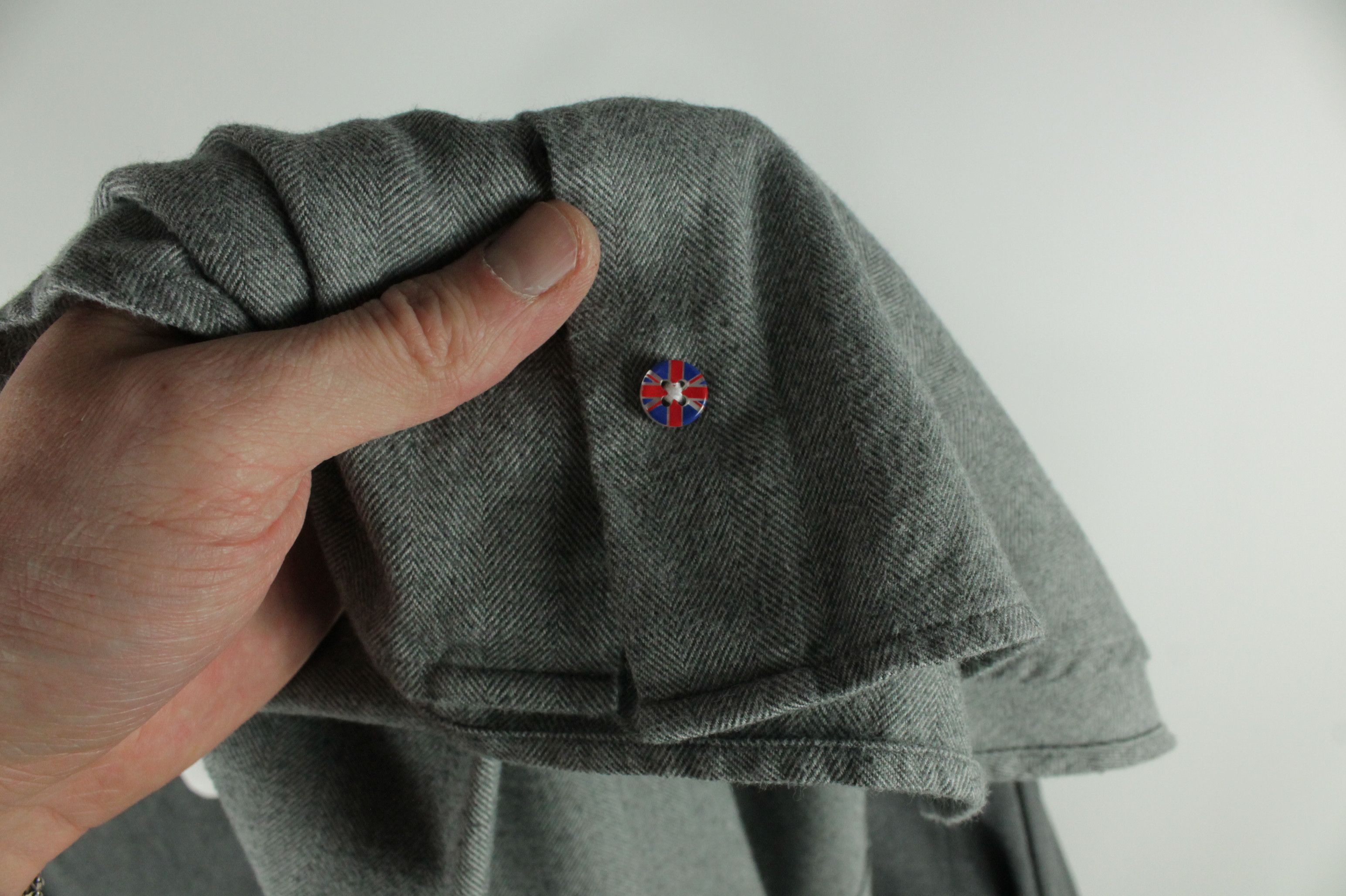 Designer × Hackett Hackett Micro Herringbone Flannel Slim Fit Dress Shirt Men's Size US M / EU 48-50 / 2 - 7 Thumbnail