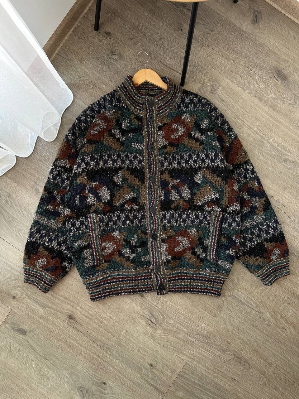 Japanese Brand × Missoni × Vintage Vintage Japanese Missoni Wool Bomber Two-Way Jacket Size US L / EU 52-54 / 3 - 3 Thumbnail