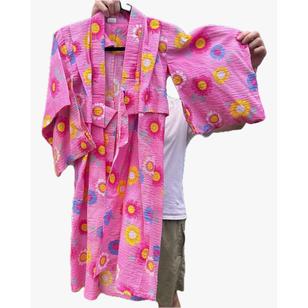 Japanese Brand Japanese Kimono Girl's Day 100% Cotton sz adult S or youth Size S / US 4 / IT 40 - 1 Preview