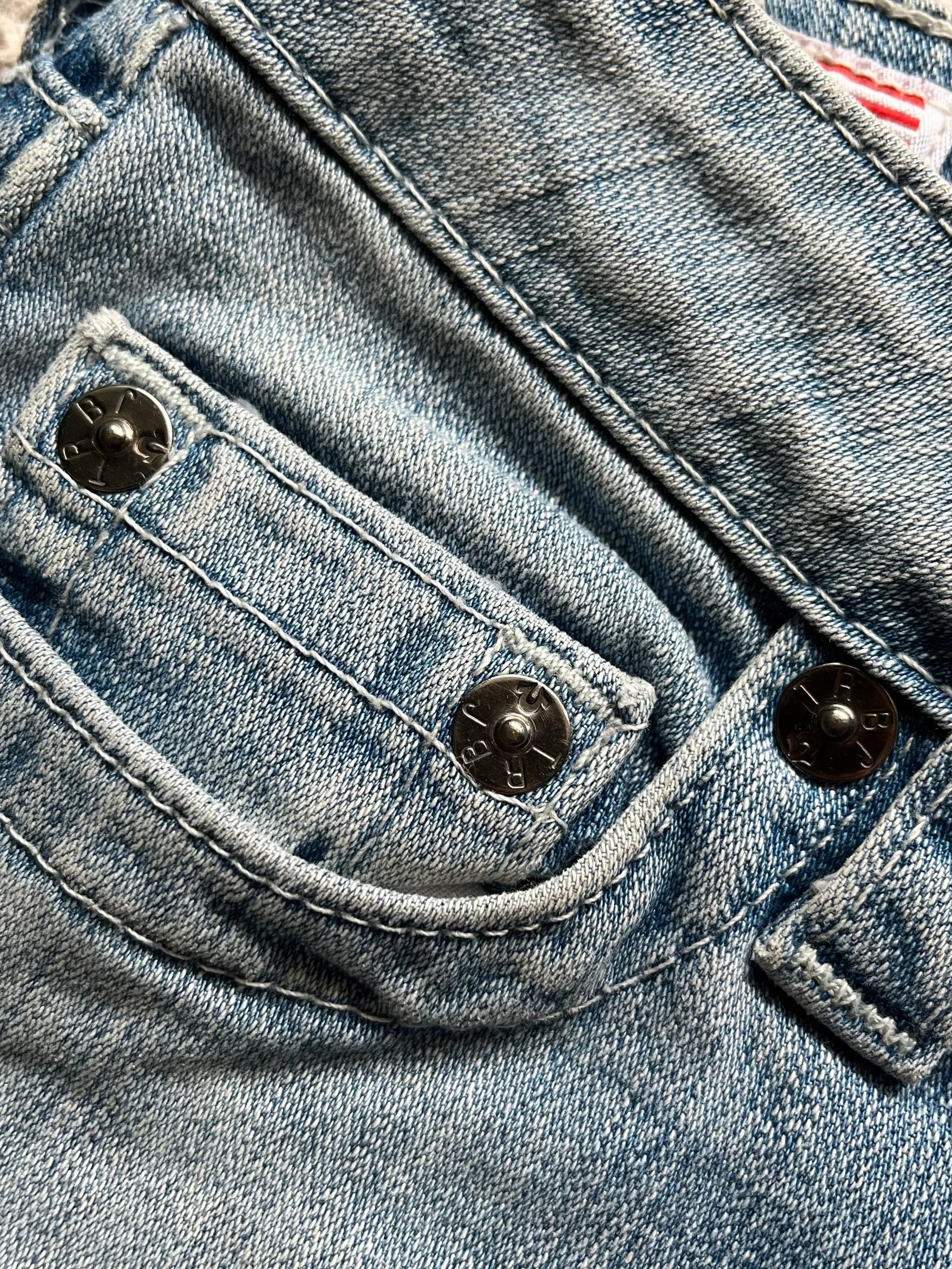 True Religion True Religion Made in USA Slim Fit Jeans Denim Sz W 26 Size 26" / US 2 / IT 38 - 12 Thumbnail