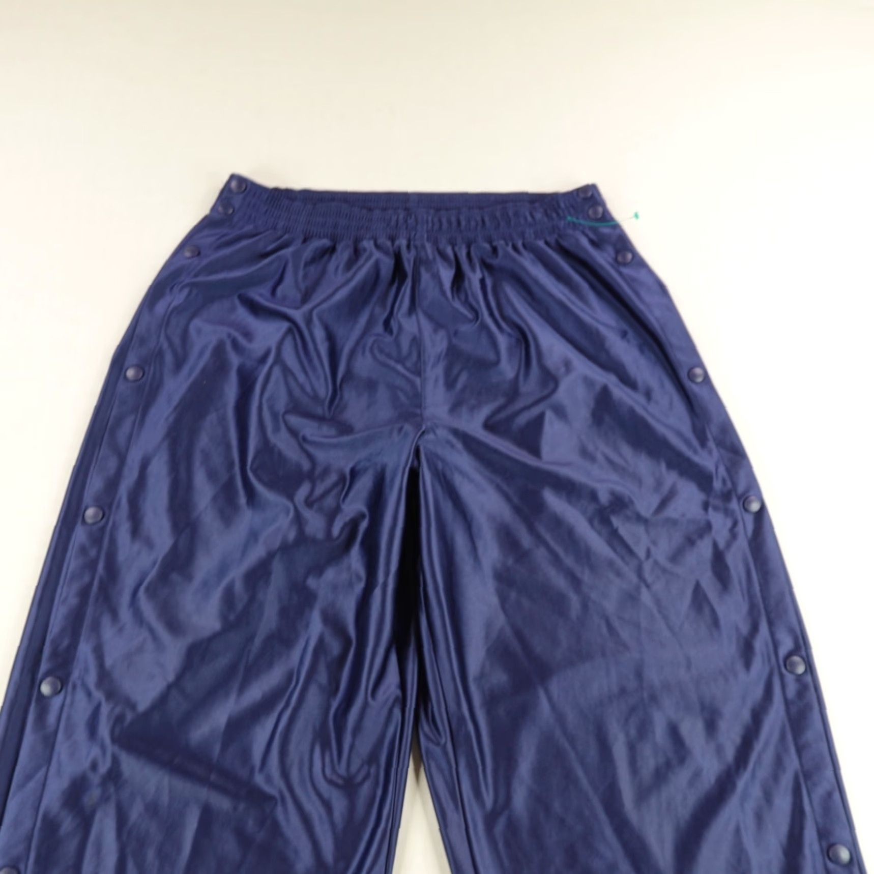 Nike VINTAGE Nike Pants Mens XL Blue Tear Away Track Shiny Dazzle Peel Off Warmup 90s Size US 36 / EU 52 - 2 Thumbnail