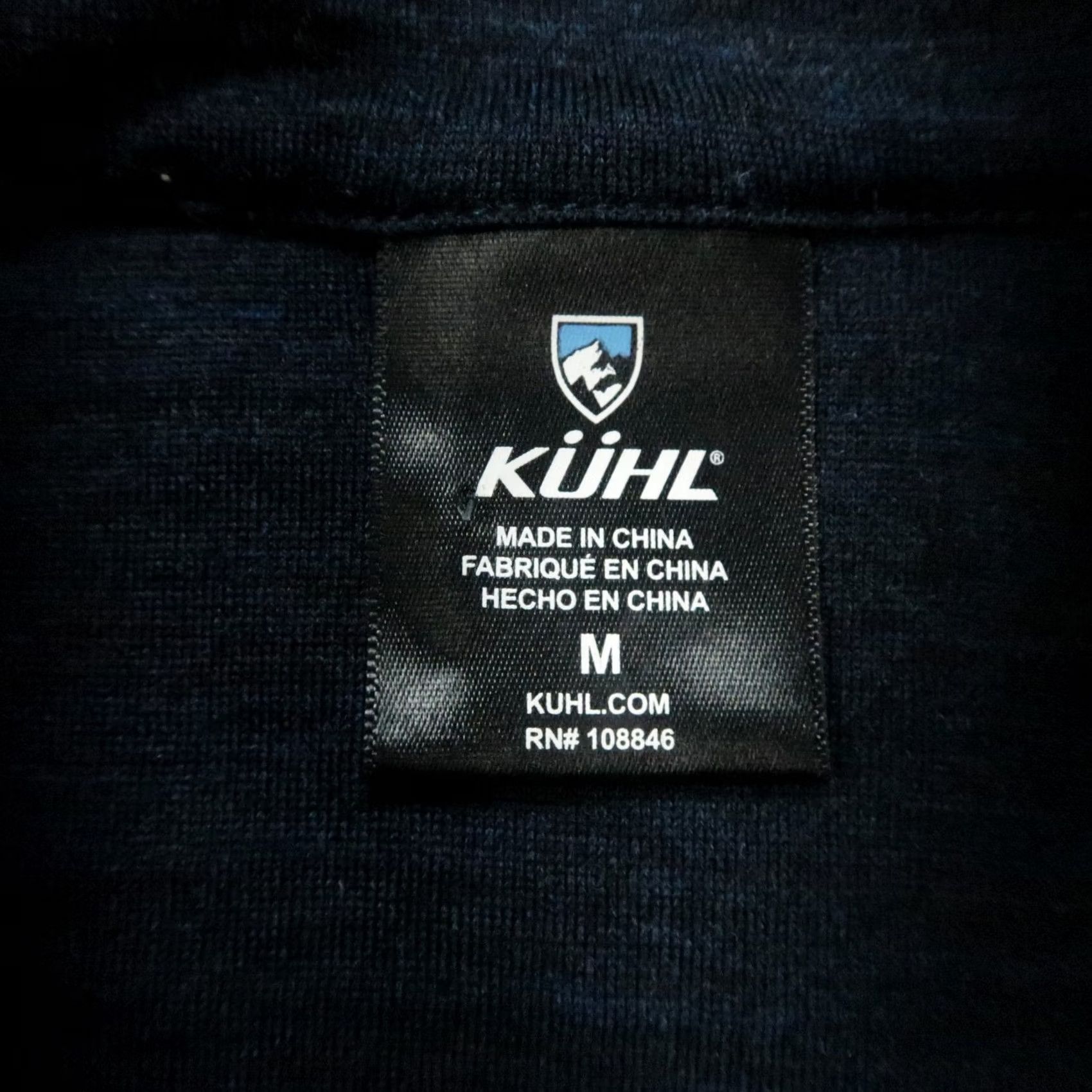 Layer 8 Kuhl Sweater Mens Medium Blue Quarter Zip Merino Wool Mid Layer Size US M / EU 48-50 / 2 - 3 Thumbnail