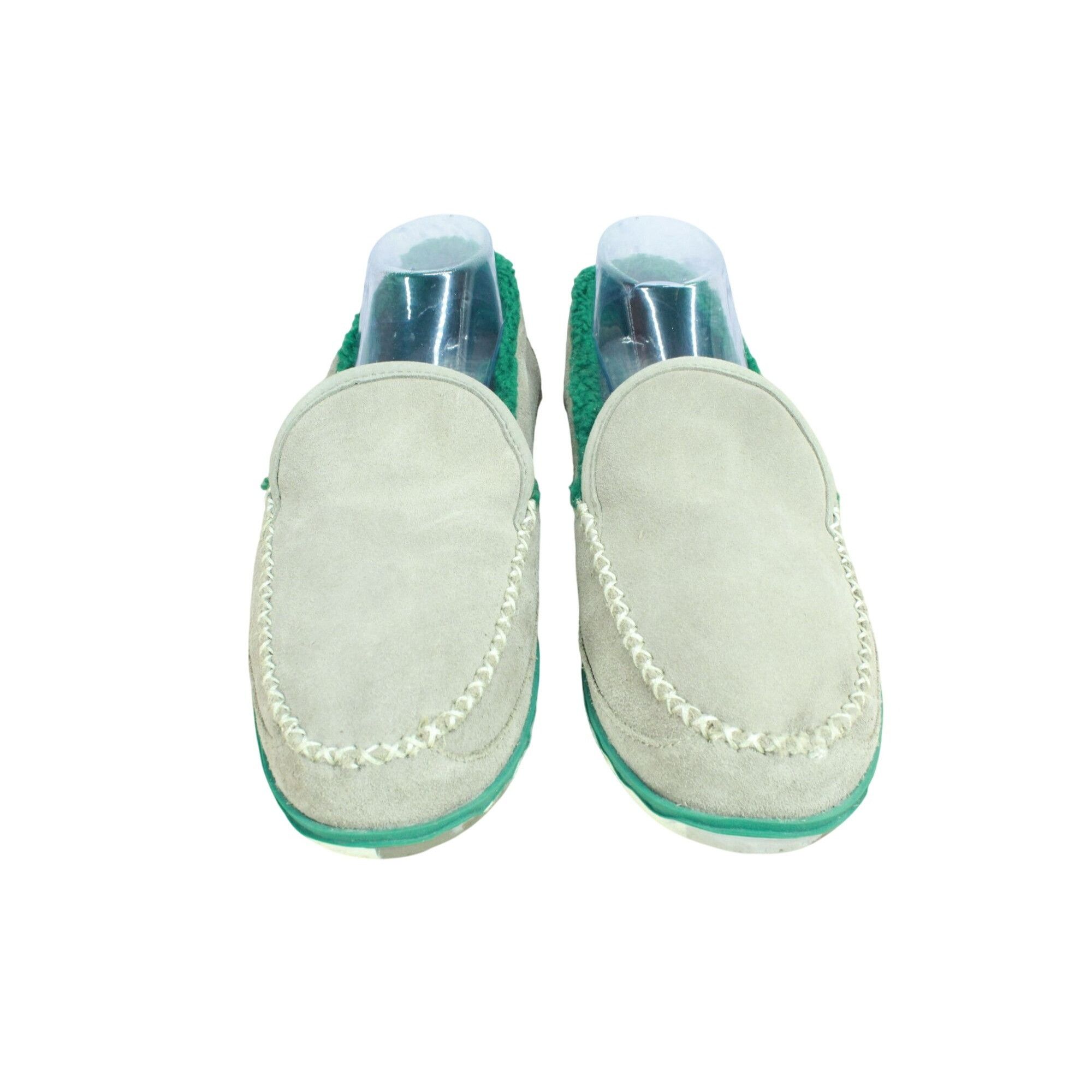 L.L. Bean LL Bean Gray Suede Fleece Lined Moc Slippers Size US 9 / EU 42 - 5 Thumbnail
