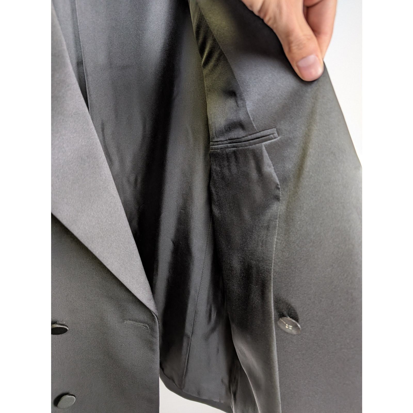 Saint Laurent Paris o1rshd1 Tuxedo Deneuve Grain De Poudre Organique Jacket Size US L / EU 52-54 / 3 - 8 Thumbnail
